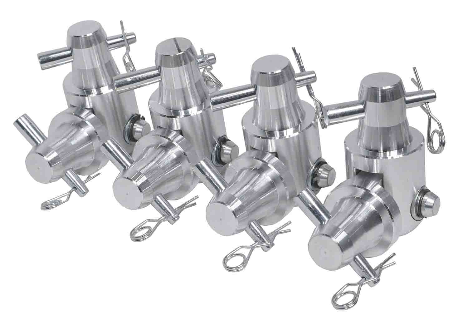 PROX XT-HINGEX4, Pack of 4 Conical Single Tube Hinge Unit for F31 F32 F34 Conical 2” Truss by ProX Cases