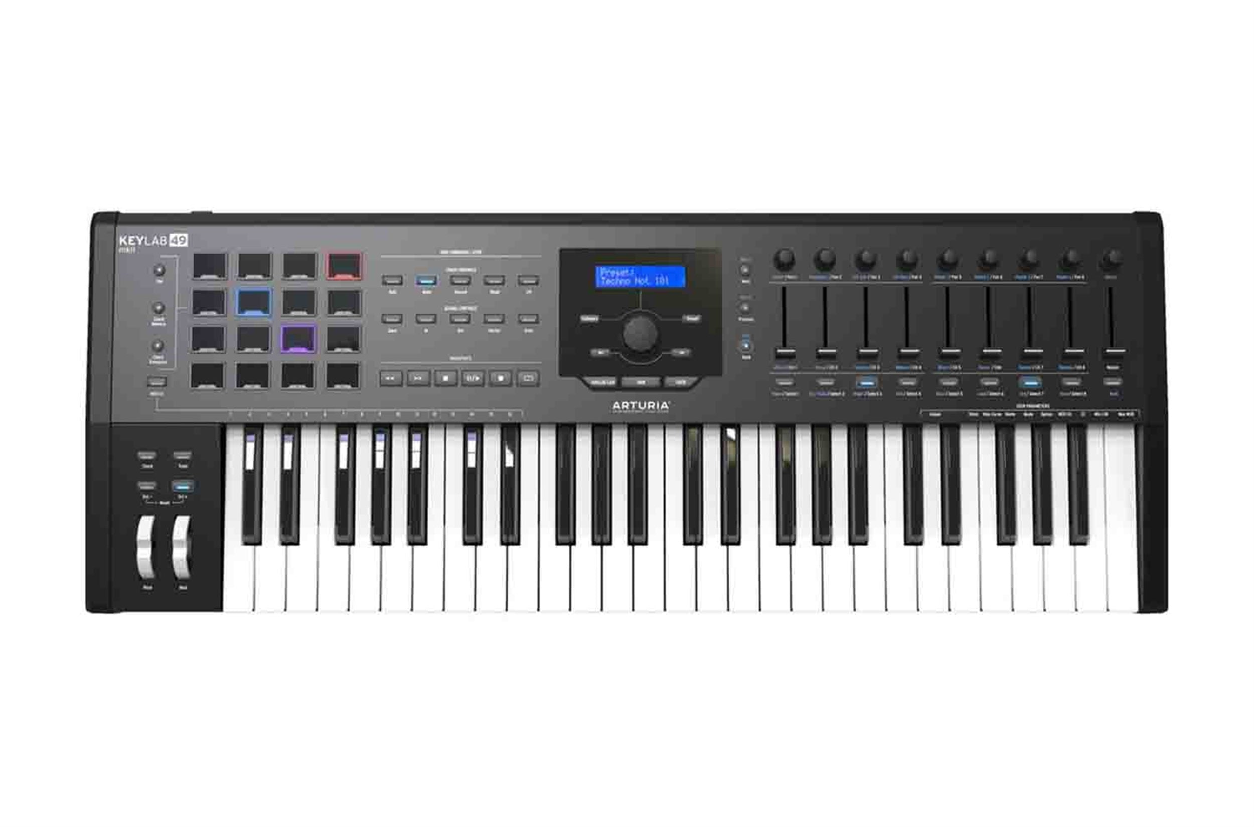 Arturia KEYLAB MkII 49 Professional MIDI Controller DJ Package with Protective Cover by Arturia