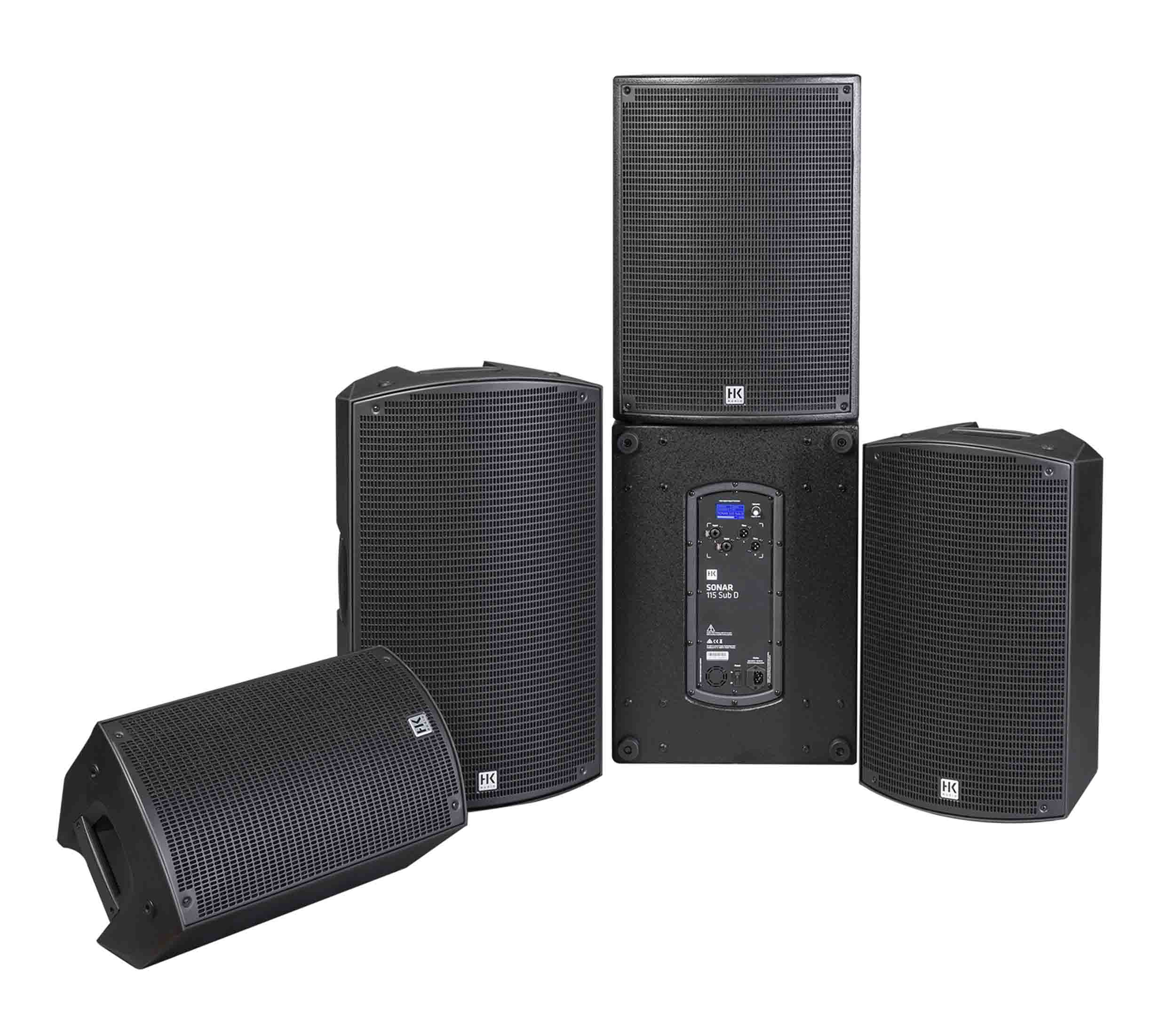 HK Audio SONAR115SUBD, 1500W 15-Inch Powered Subwoofer with DSP by HK Audio