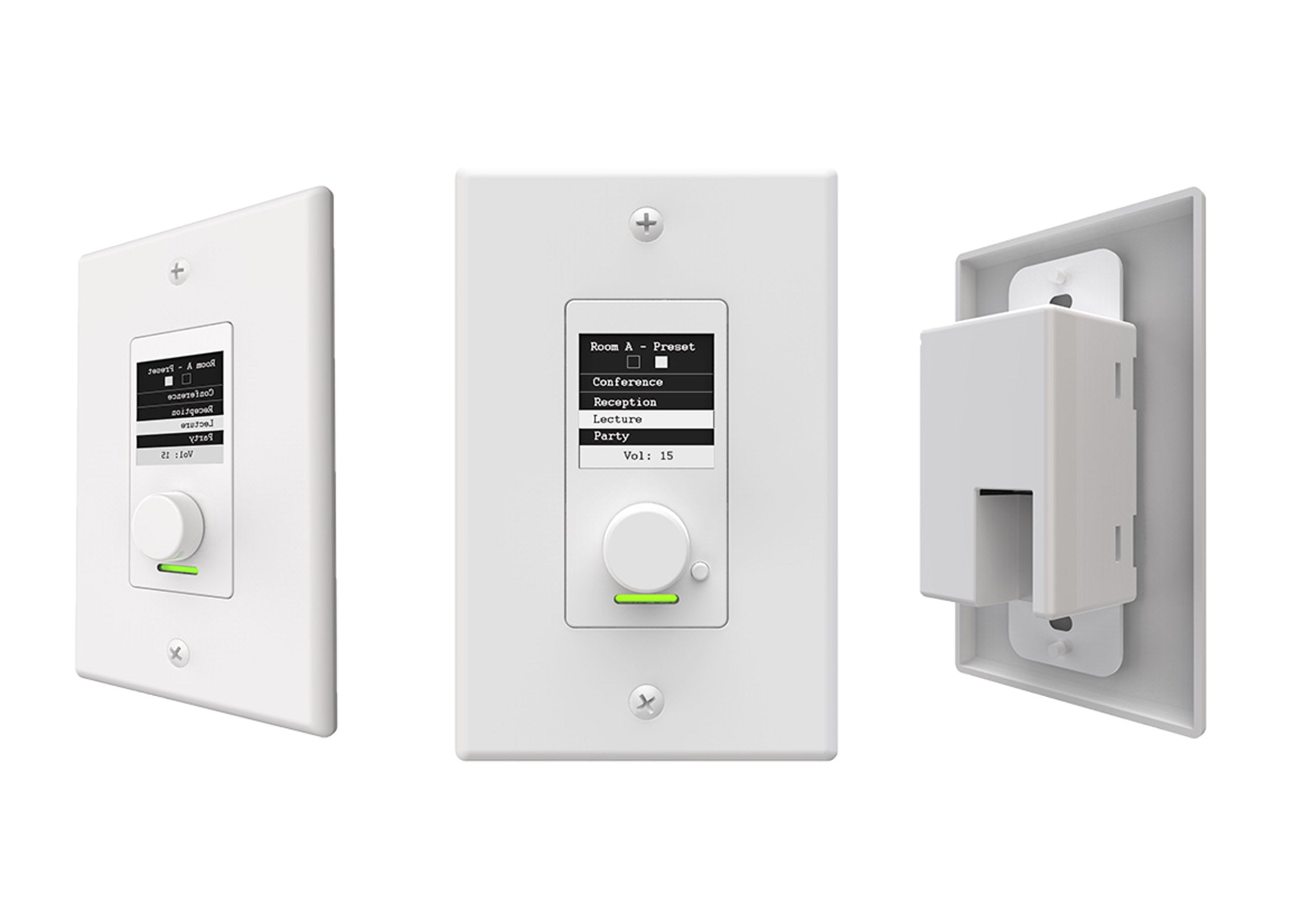 QSC C1 Axon C1 Attero Tech Single-Gang Networked Audio Controller by QSC