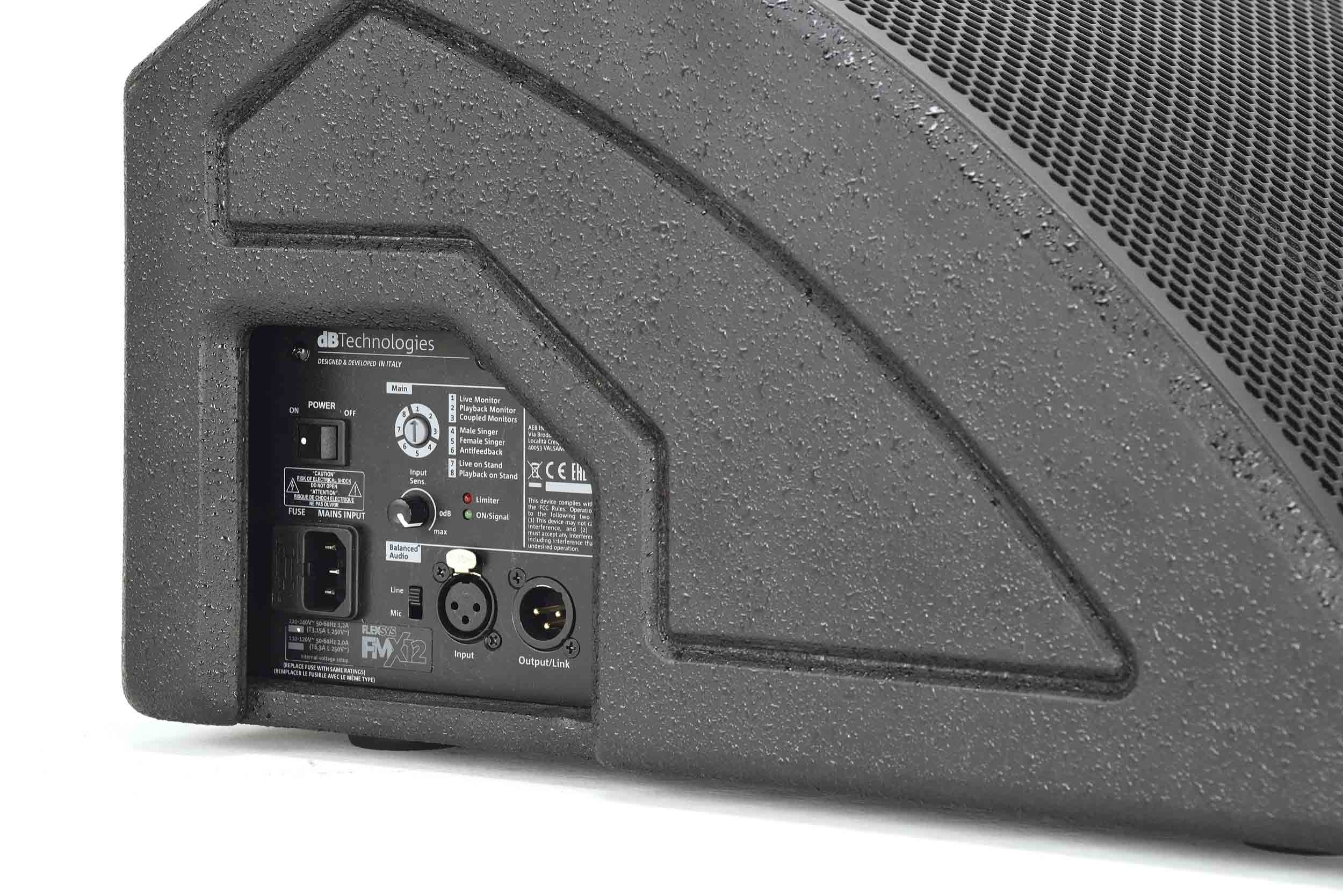 Open Box: dB Technologies FMX 12, 12" 2-Way Active Coaxial Stage Monitor - 1200W by db Technologies