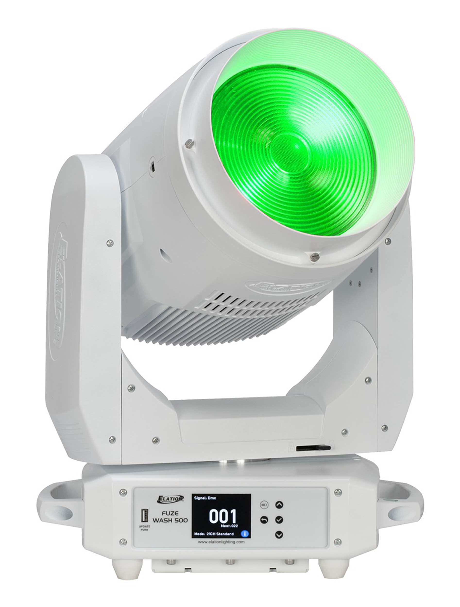 Elation FUZ567WH, 500-Watt Full Spectrum RGBMA LED Wash Fixture - White by Elation