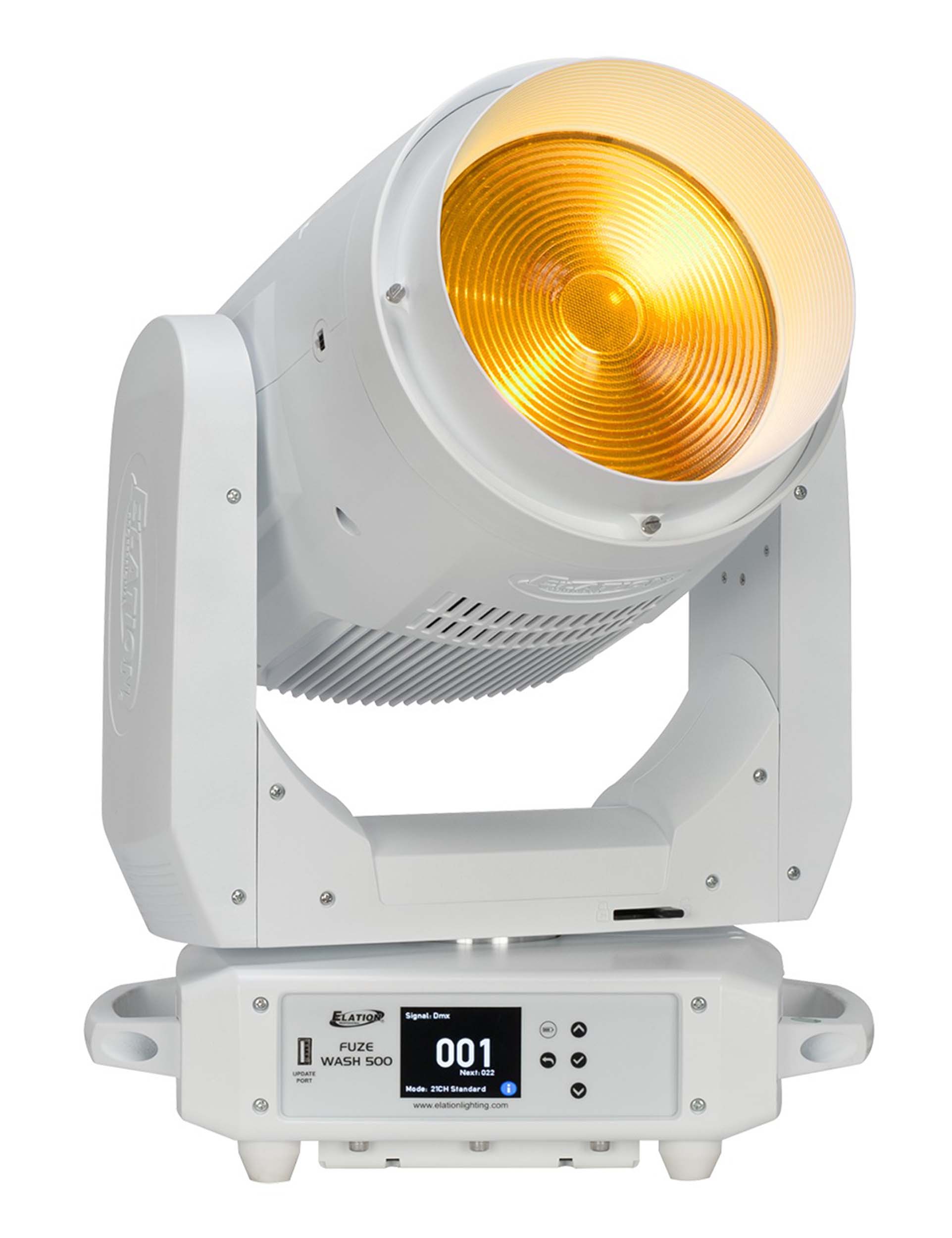 Elation FUZ567WH, 500-Watt Full Spectrum RGBMA LED Wash Fixture - White by Elation