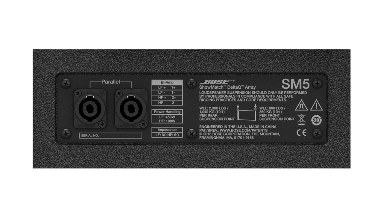 Bose SM5, Show Match DeltaQ Array Loudspeaker - Black by Bose