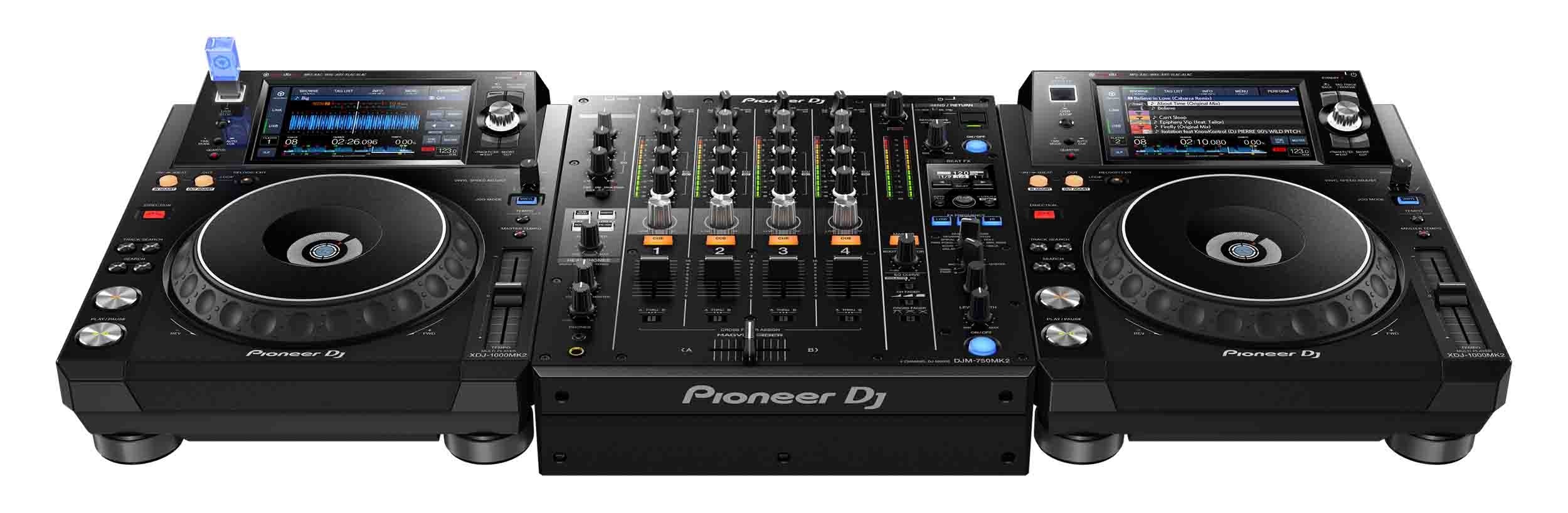 Pioneer DJ CDJ-900NXS Multi Player DJ Package with 4-Channel Digital Mixer by Pioneer DJ