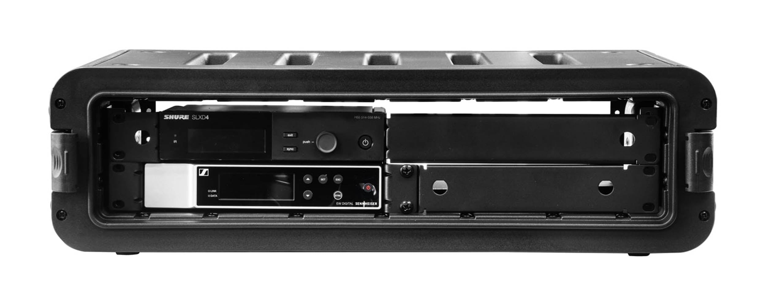 Odyssey VR2S, 10.5-Inch Rail-to-Rail Watertight Dust-proof Injection-Molded 2U Rack Case by Odyssey