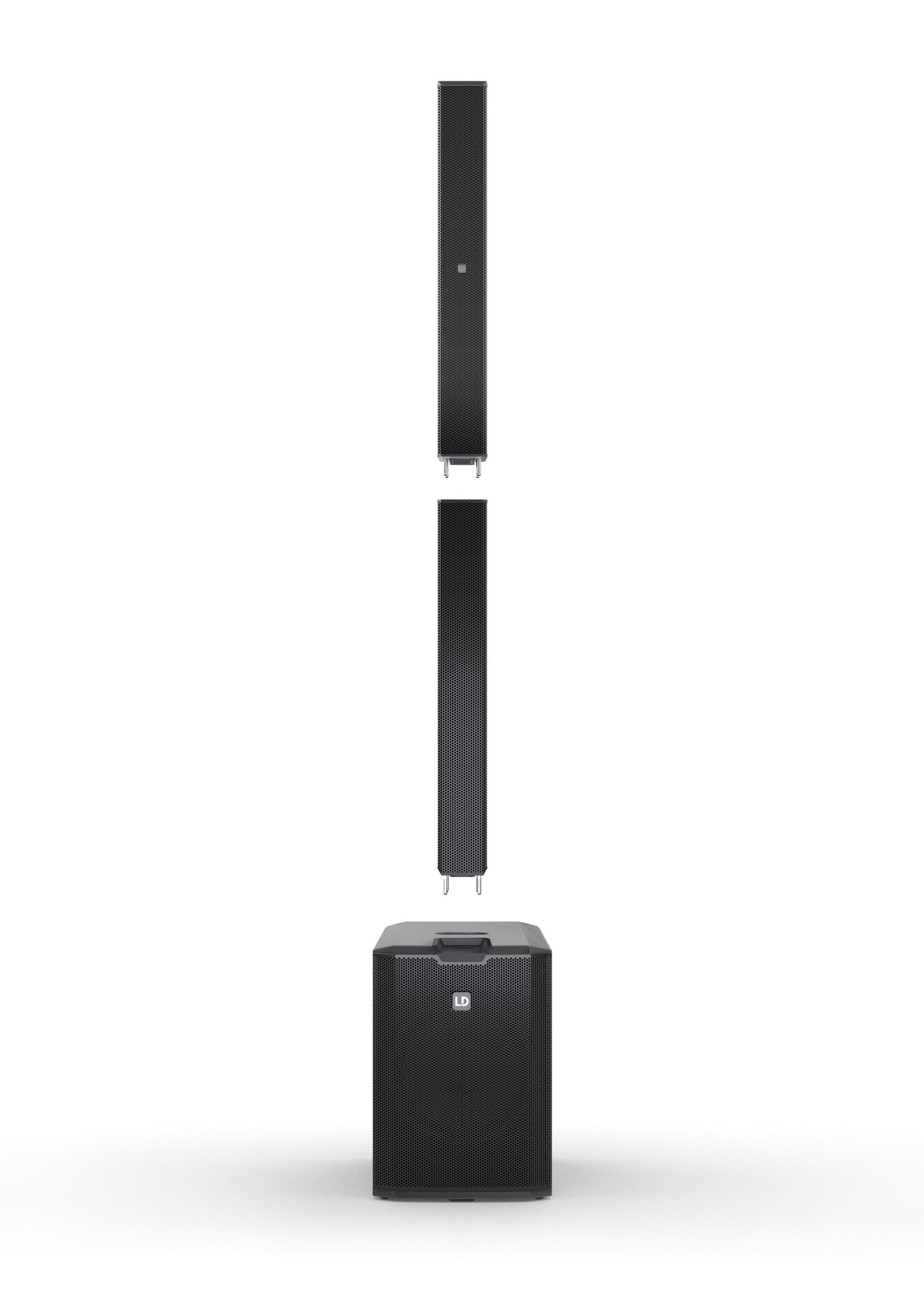 LD System MAUI 28 G3 MIX, Compact Cardioid Column PA System with Digital Mixer - Black by LD Systems