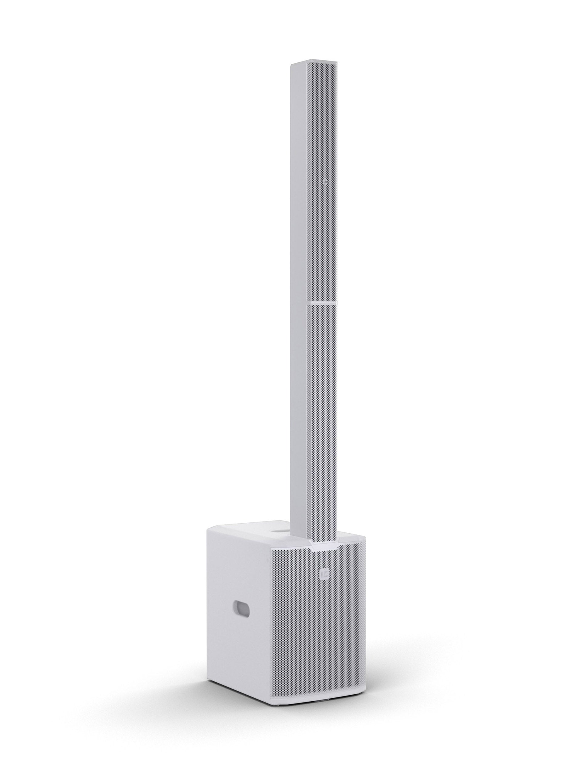 LD System MAUI 28 G3 MIX White, Compact Cardioid Column PA System with Digital Mixer by LD Systems