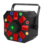 Eliminator Lighting Furious Three RG, 3-FX-IN-1 Moonflower, Wash, and Laser Light Effect Fixture by Eliminator Lighting