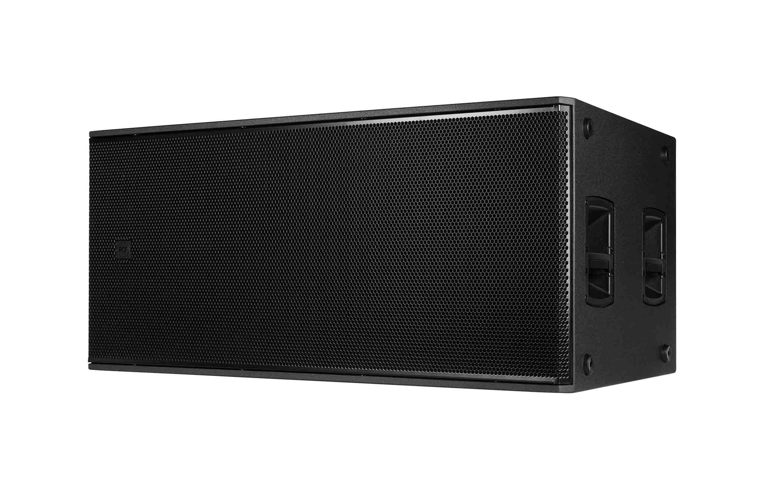Open Box: RCF SUB-8008-AS Professional 4400W Powered Dual 18" Subwoofer - Black by RCF