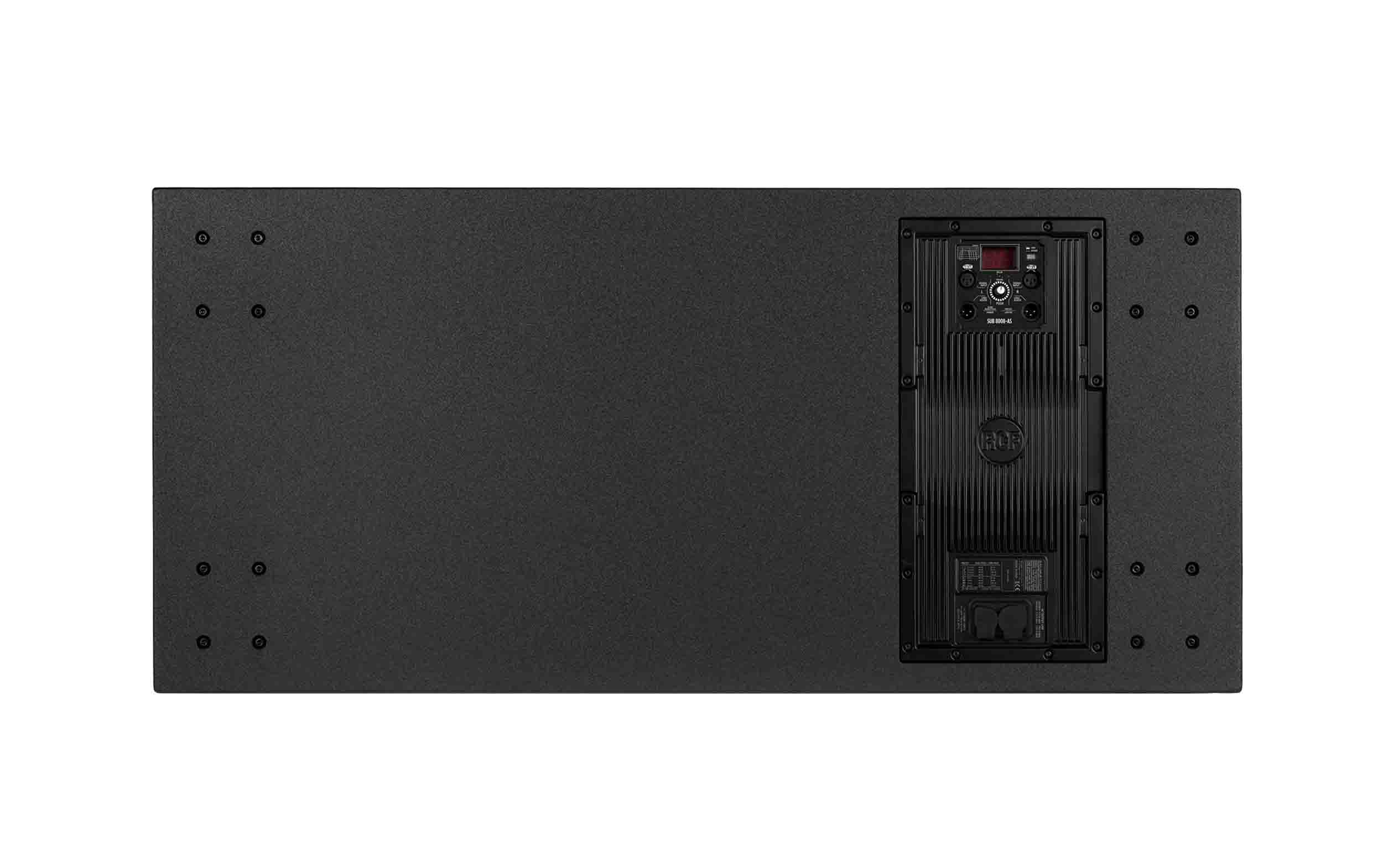 Open Box: RCF SUB-8008-AS Professional 4400W Powered Dual 18" Subwoofer - Black by RCF