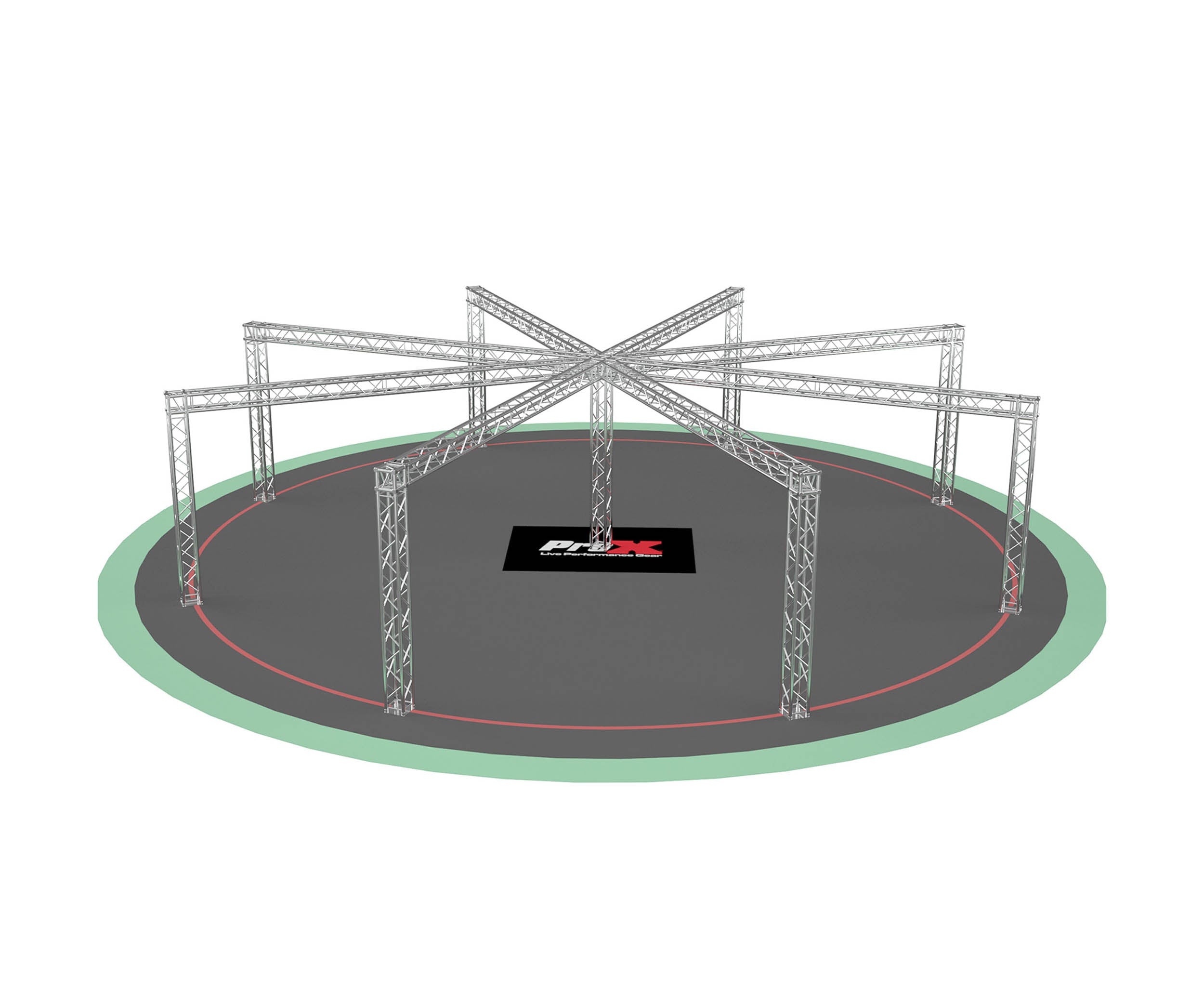 ProX XTP-10W9ES38, DJ Package F34 Spider Trade Show Display Booth Truss System - 9 x 38 Ft. by ProX Cases