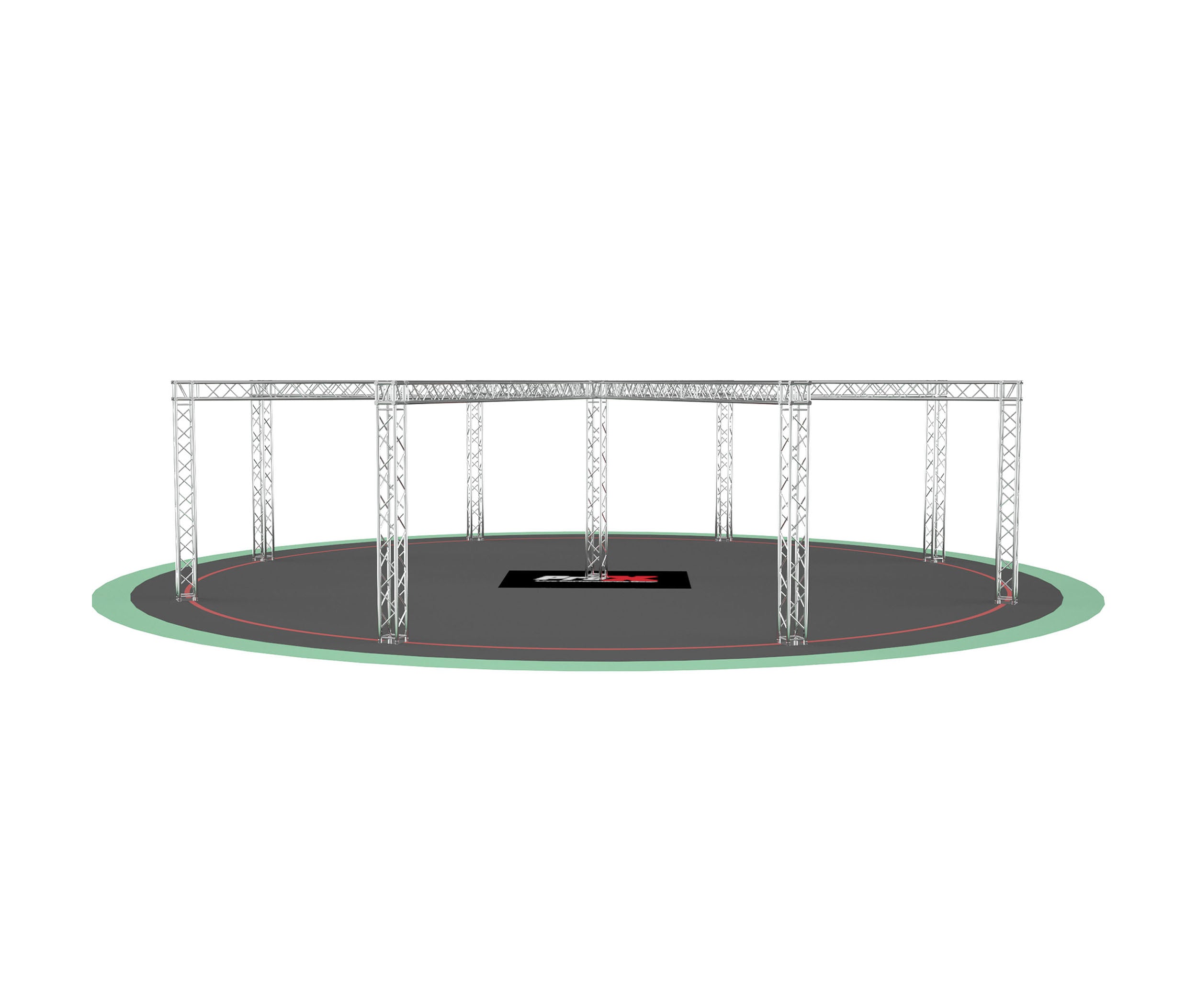 ProX XTP-10W9ES38, DJ Package F34 Spider Trade Show Display Booth Truss System - 9 x 38 Ft. by ProX Cases