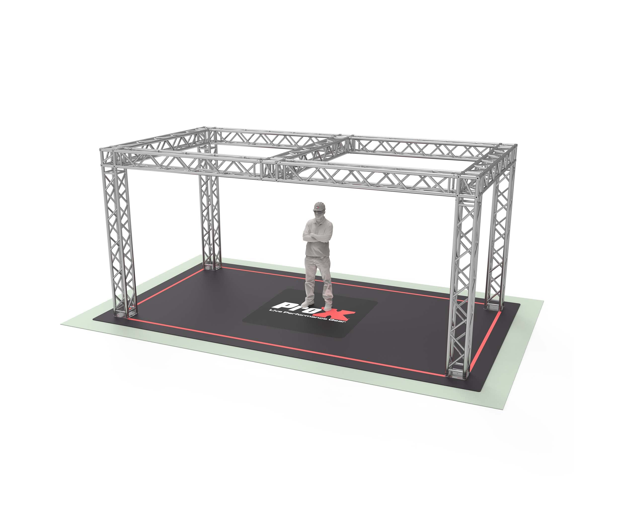 ProX XTP-19109B-F34 DJ Package F34 Trade Show Display Booth Truss System - 19 x 10 x 9 Ft by ProX Cases
