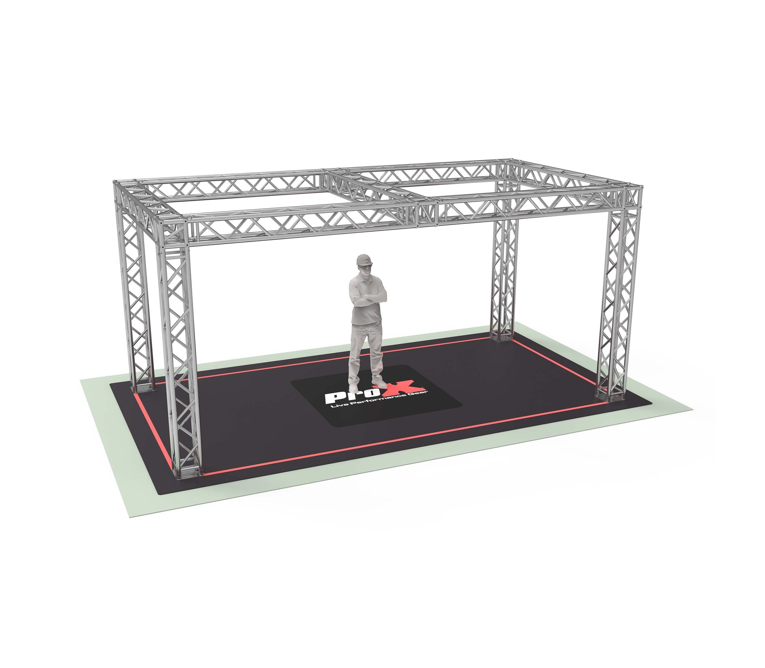 ProX XTP-19109B-F34 DJ Package F34 Trade Show Display Booth Truss System - 19 x 10 x 9 Ft by ProX Cases