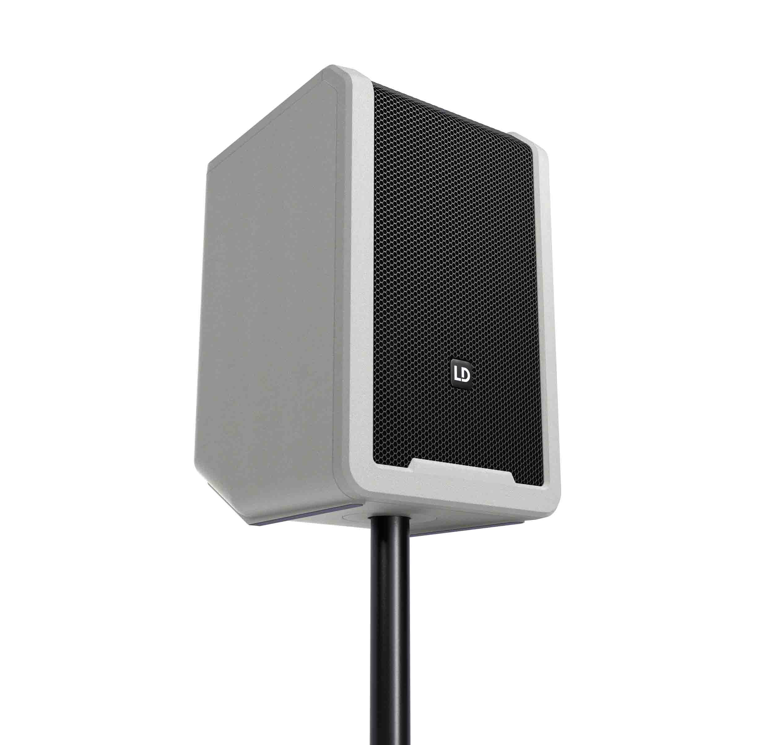 LD Systems LDS-ANNY8G(US) Portable Battery-Powered Bluetooth PA Loudspeaker with Mixer - Urban Grey by LD Systems