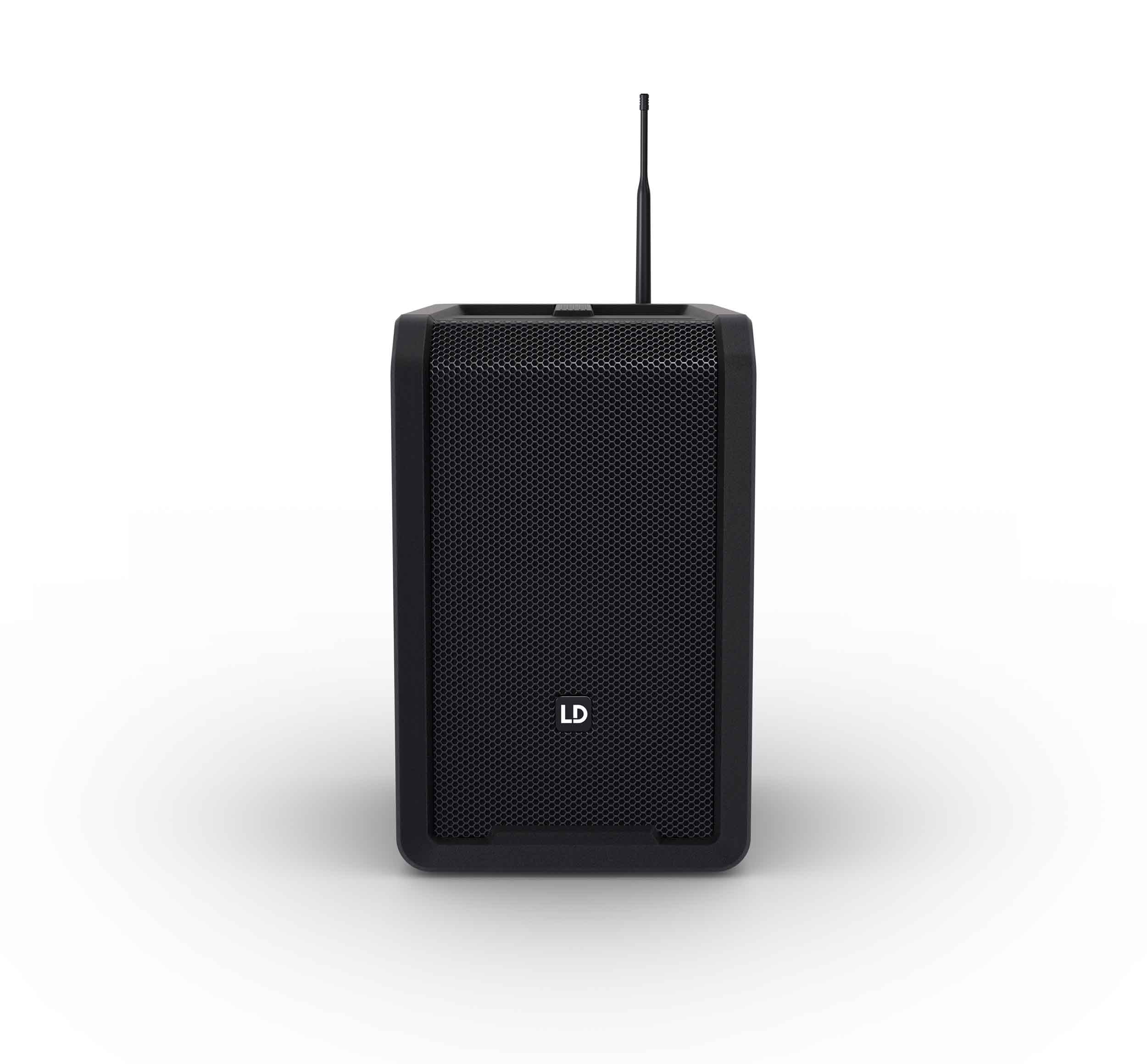 LD Systems ANNY 8 HHD B4.7 (US), Portable Battery-Powered Bluetooth PA Loudspeaker with Mixer and 1x Wireless Handheld Microphone - Stage Black by LD Systems