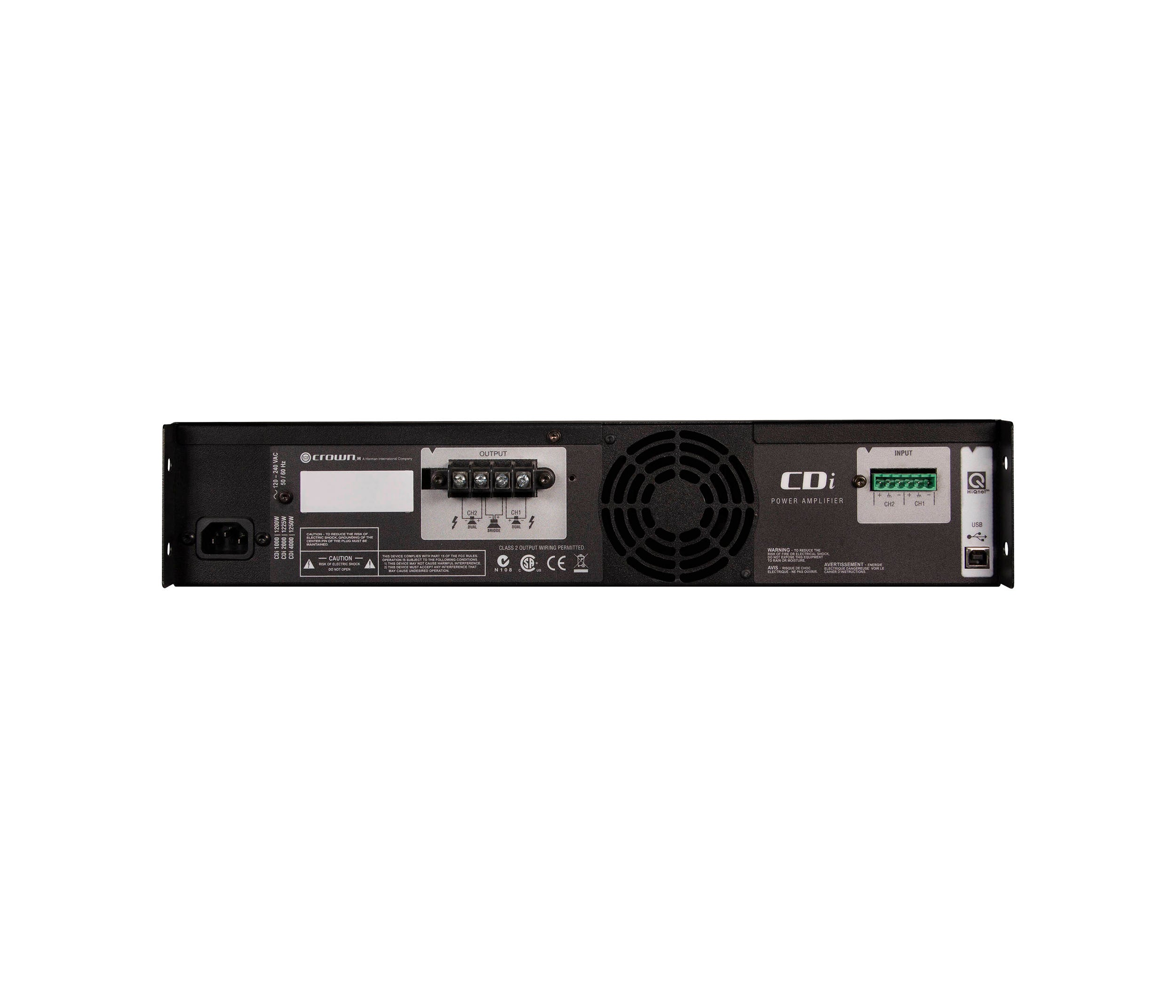Crown Audio CDI4000, 2-Channel Power Amplifier by Crown
