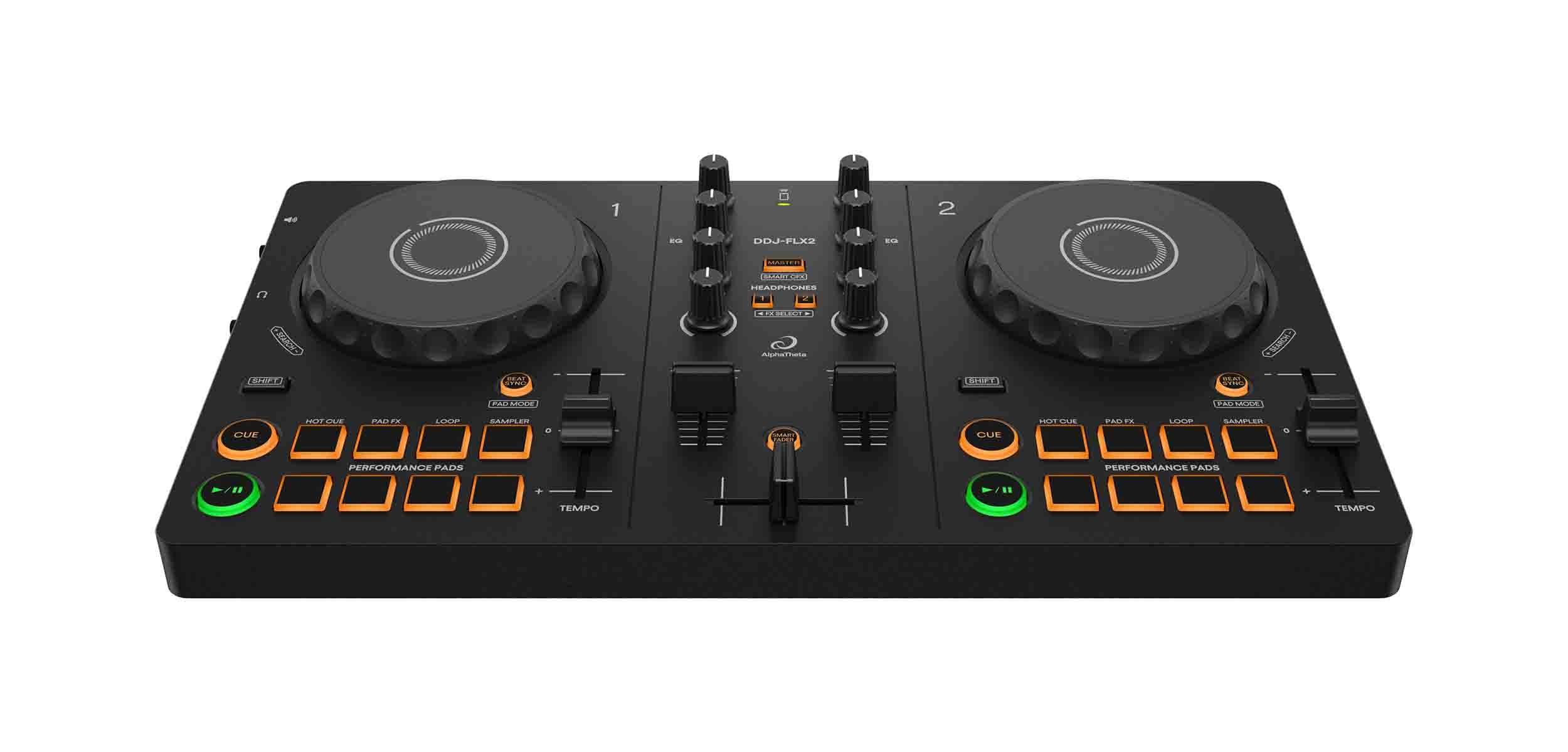B-Stock: AlphaTheta DDJ-FLX2, Versatile DJ Controller for Rekordbox and Serato - Black by Alpha Theta