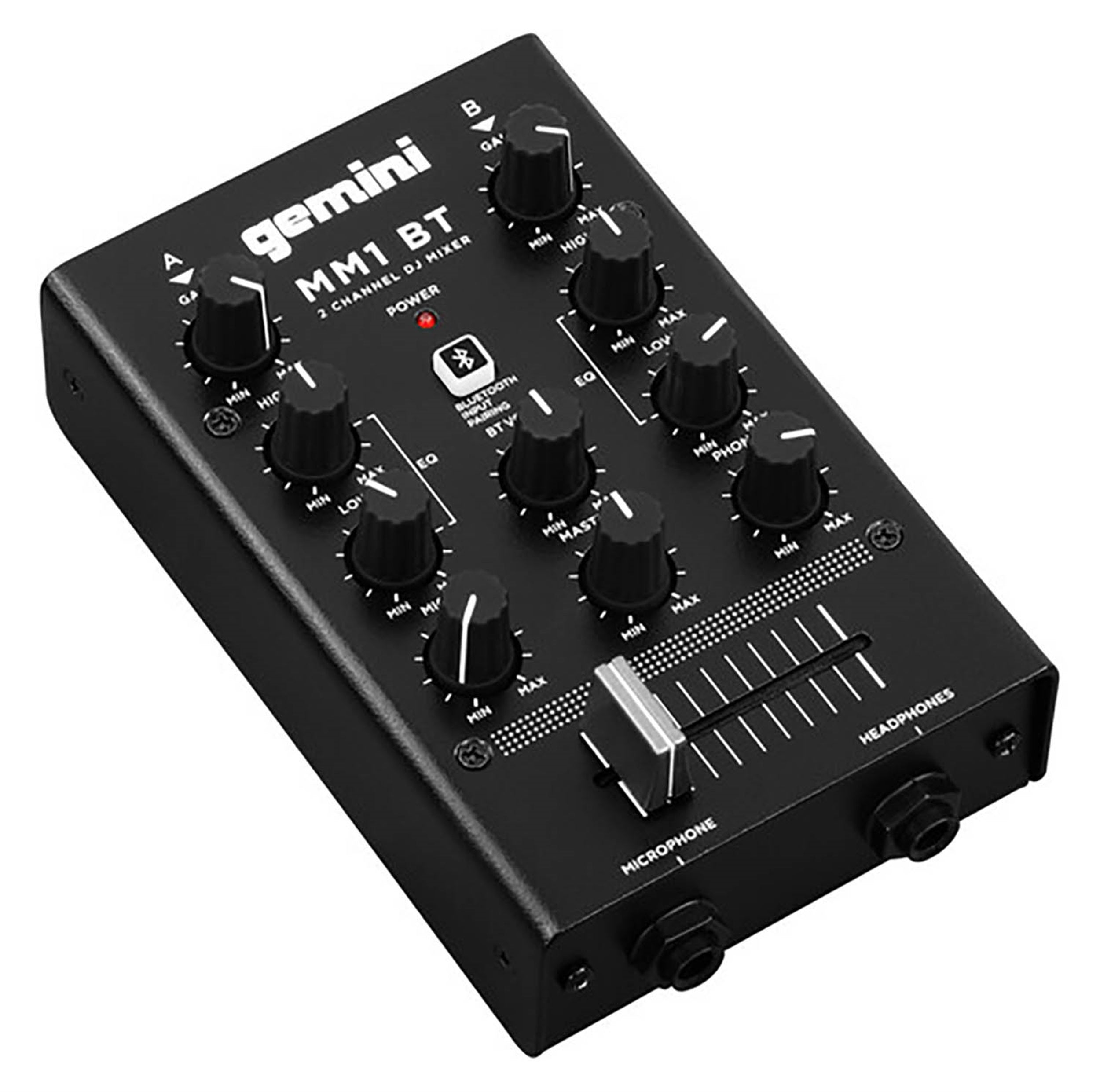 B-Stock: Gemini Sound MM1BT, 2-Channel Compact Mixer with Bluetooth by Gemini Sound