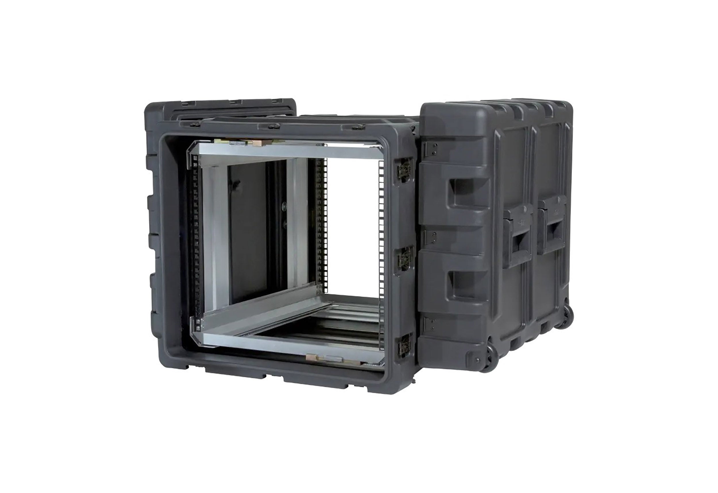 SKB Cases 3RR-9U24-25B, 9 Unit 24-inch Deep RR Series Shock Rack - Black by SKB