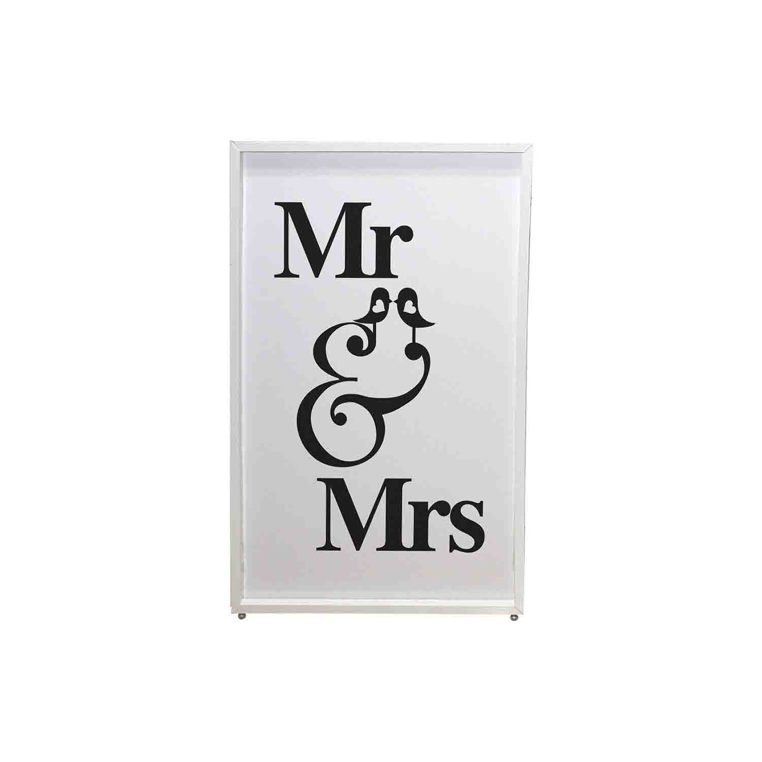 B-Stock: REPLACEMENT SCRIMS ProX XF-SMRMRS Set of Two Mr and Mrs Facade Enhancement Scrim - Black Script on White by ProX Cases