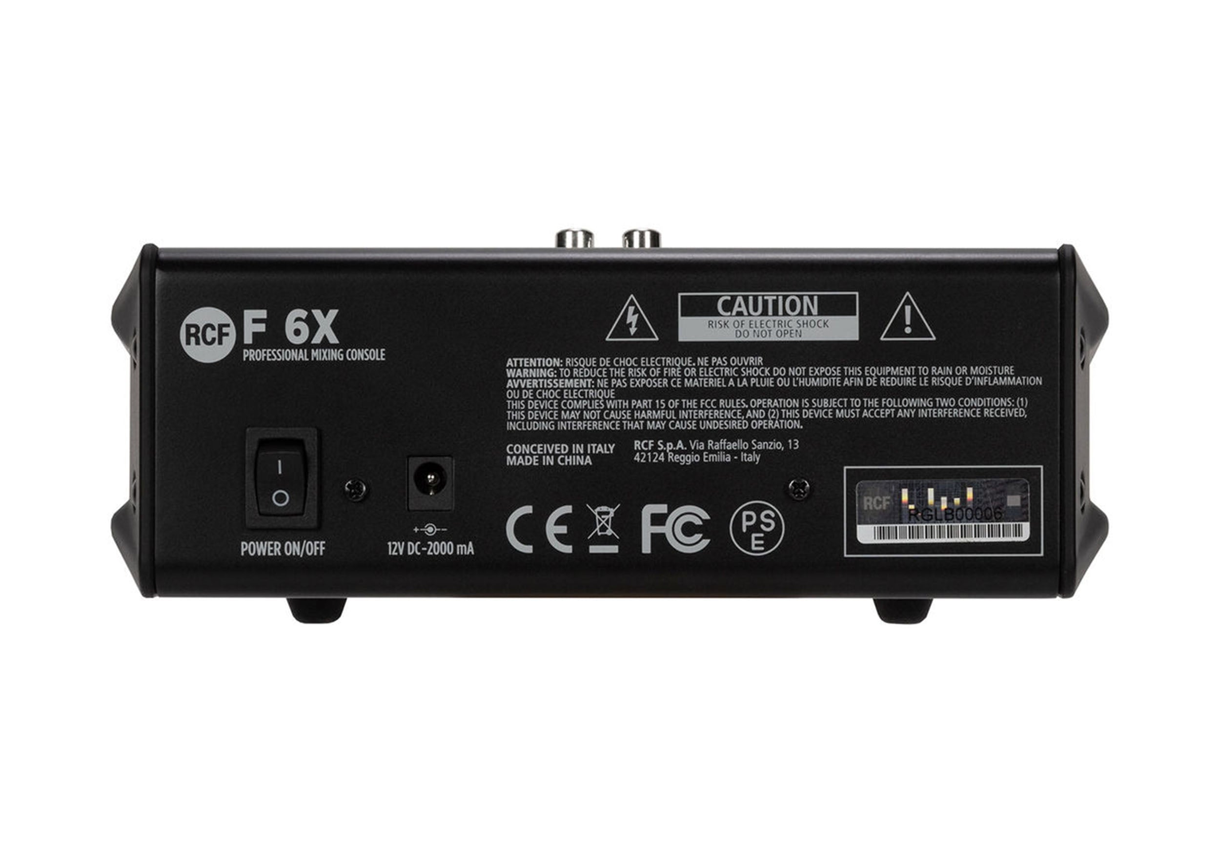 RCF F6-X, 6-Channel Mixer with Multi-FX by RCF