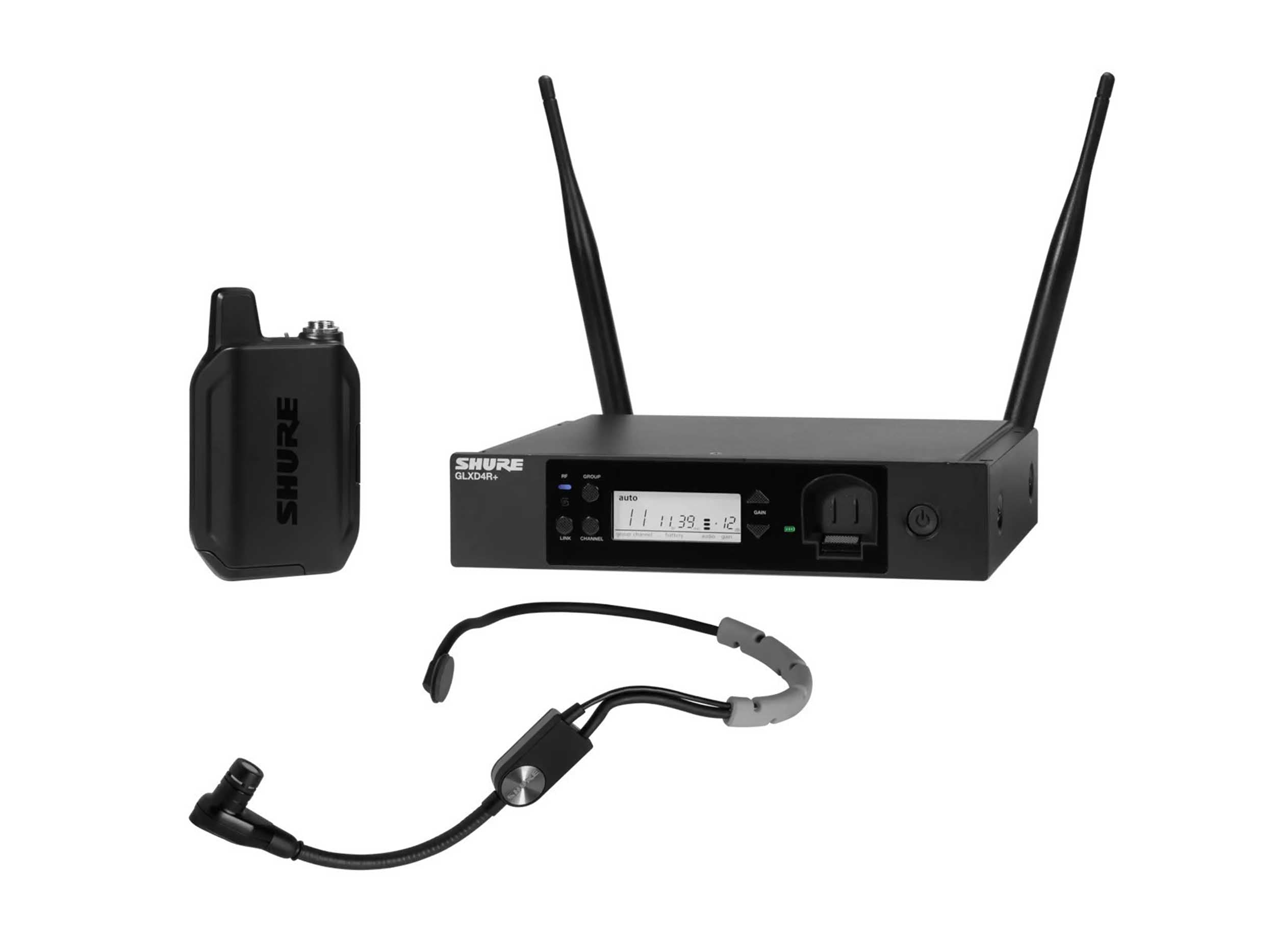 Shure GLXD14R+/SM35 Digital Wireless Rack System with SM35 Headset Microphone by Shure
