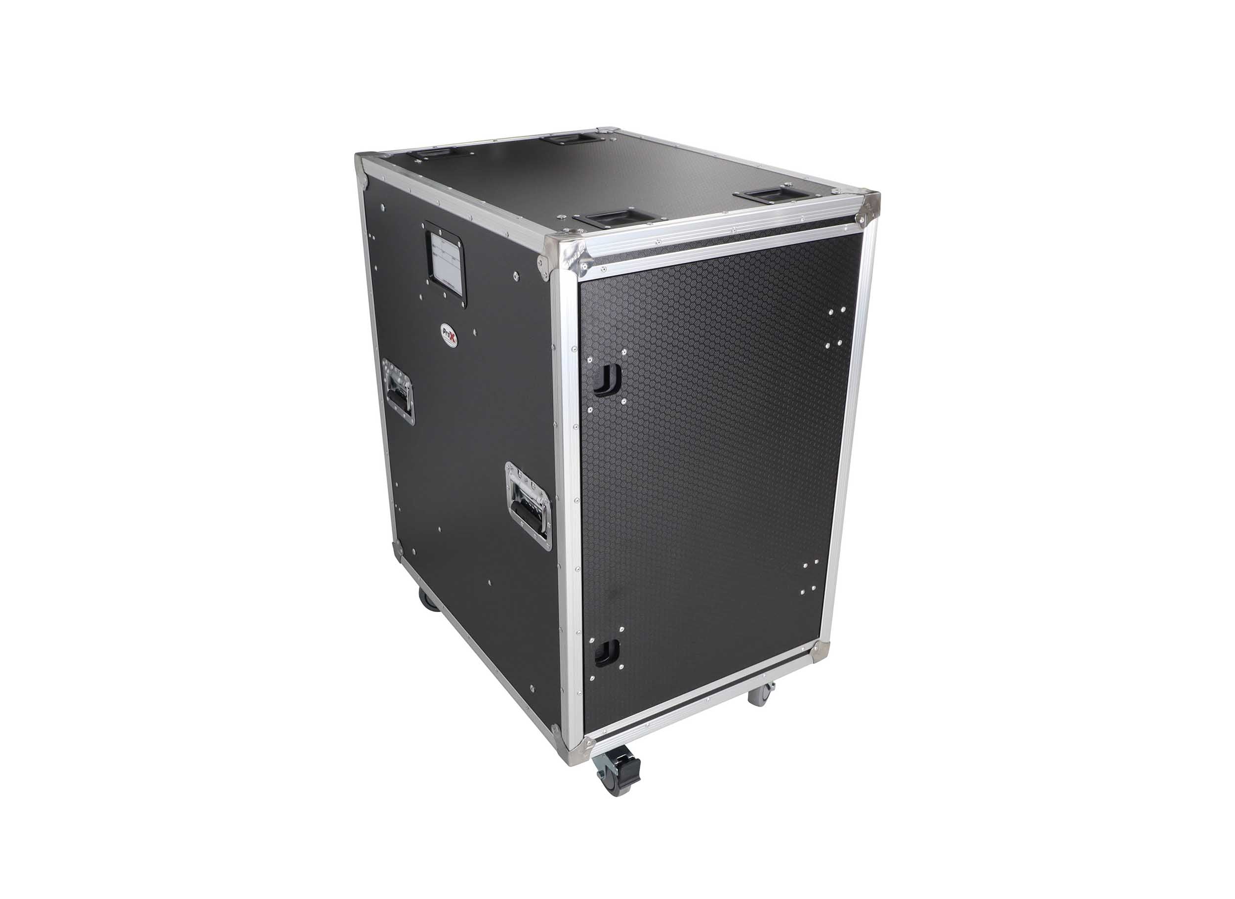 ProX XS-18USLAM24, 24-Inch Vertical Shock Mount Case with Sliding Doors and Caster Wheels - 18 Units by ProX Cases