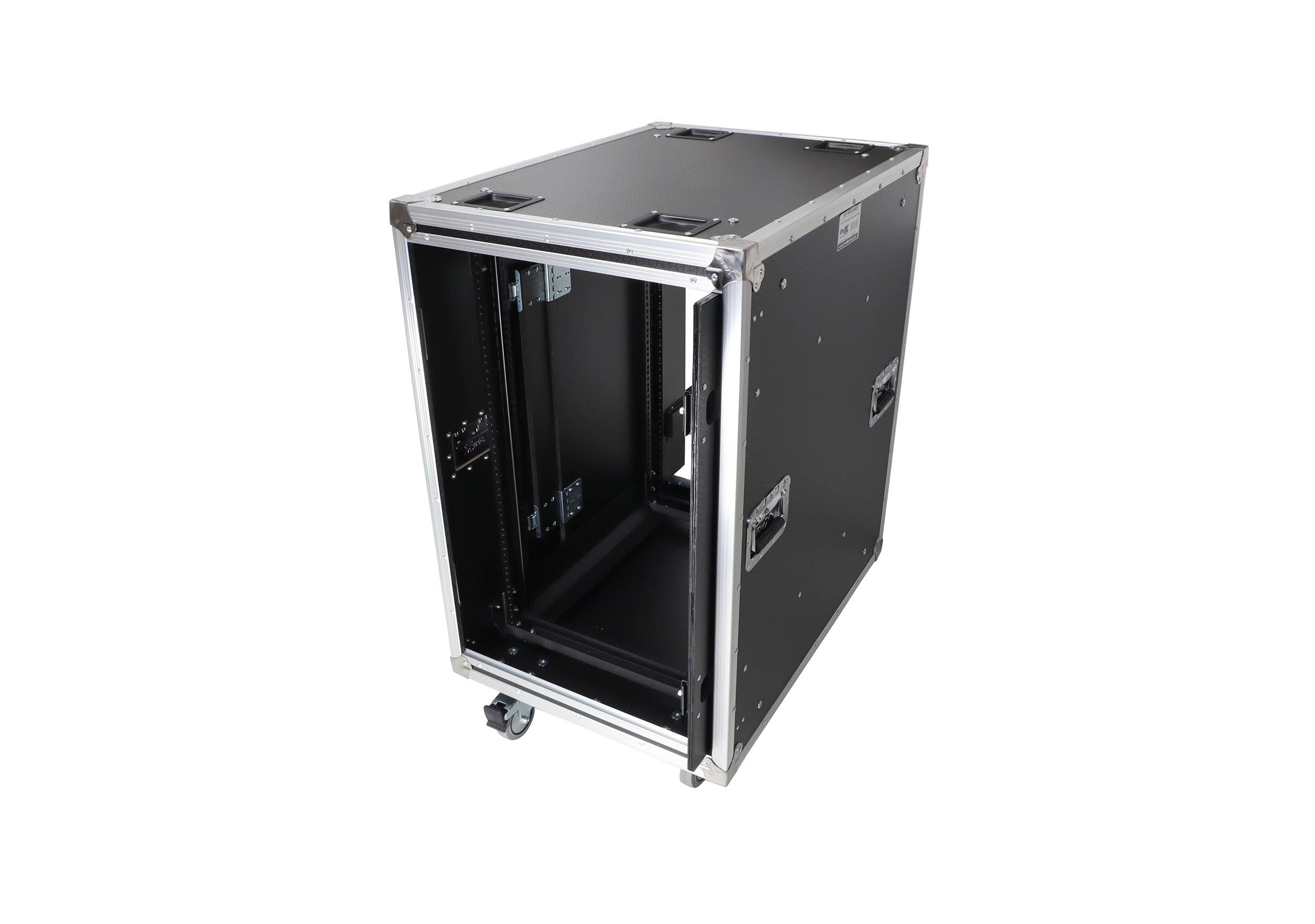 ProX XS-18USLAM24, 24-Inch Vertical Shock Mount Case with Sliding Doors and Caster Wheels - 18 Units by ProX Cases