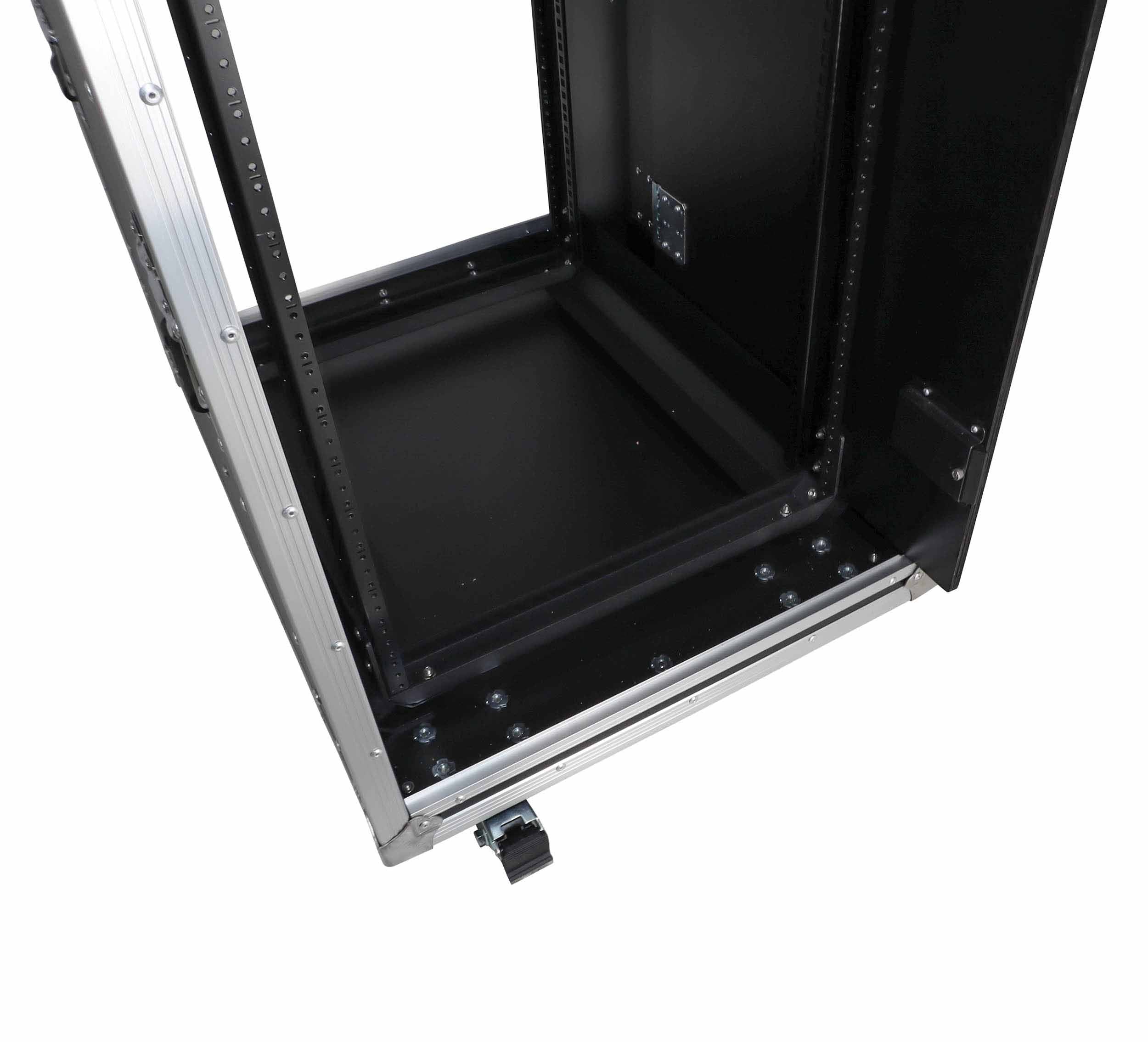 ProX XS-18USLAM24, 24-Inch Vertical Shock Mount Case with Sliding Doors and Caster Wheels - 18 Units by ProX Cases