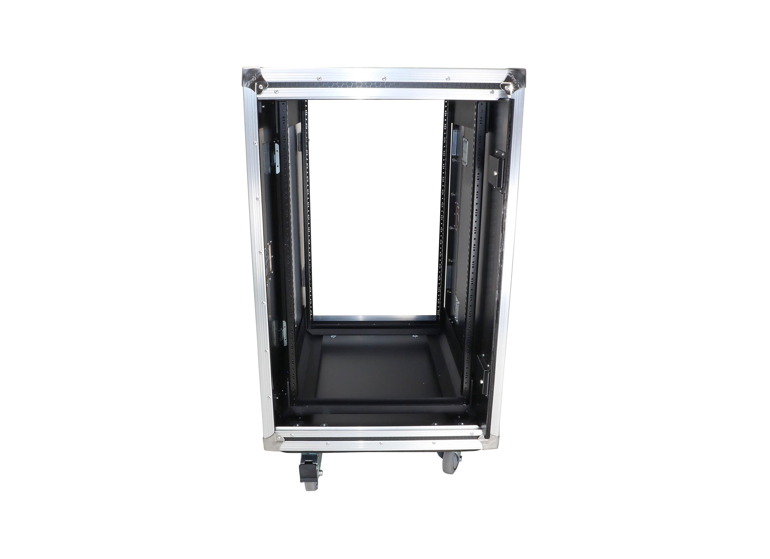ProX XS-18USLAM24, 24-Inch Vertical Shock Mount Case with Sliding Doors and Caster Wheels - 18 Units by ProX Cases