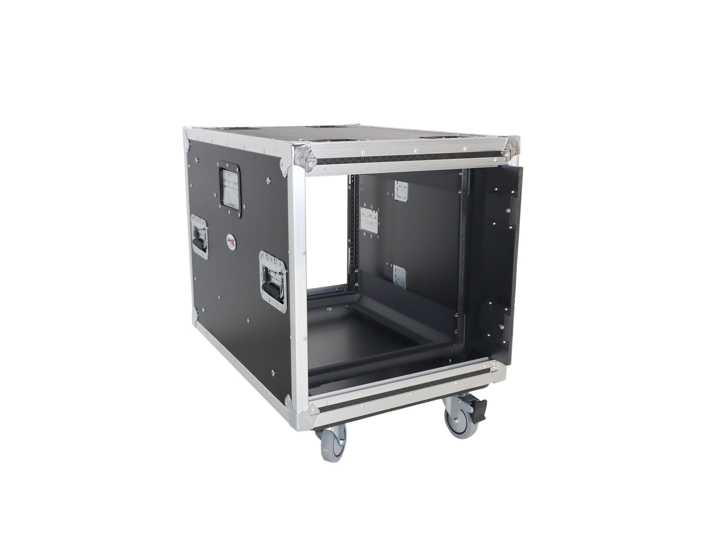 ProX XS-10USLAM24, 24-Inch Vertical Shock Mount Case with Sliding Doors and Caster Wheels - 10 Units by ProX Cases