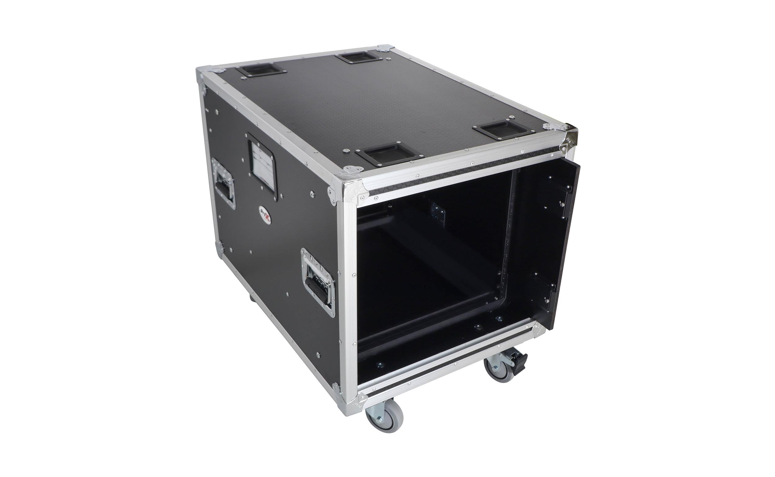 ProX XS-10USLAM24, 24-Inch Vertical Shock Mount Case with Sliding Doors and Caster Wheels - 10 Units by ProX Cases