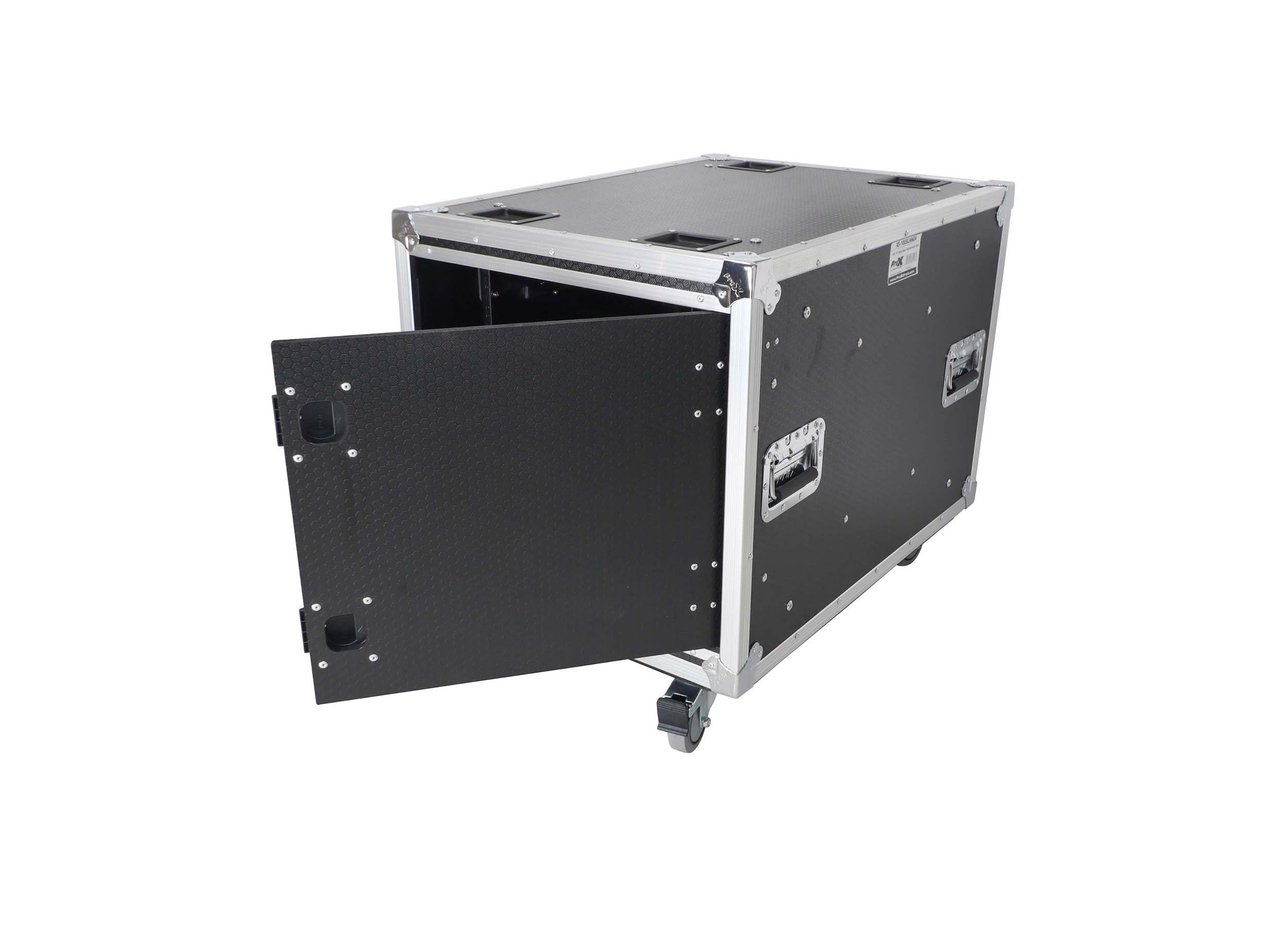 ProX XS-10USLAM24, 24-Inch Vertical Shock Mount Case with Sliding Doors and Caster Wheels - 10 Units by ProX Cases