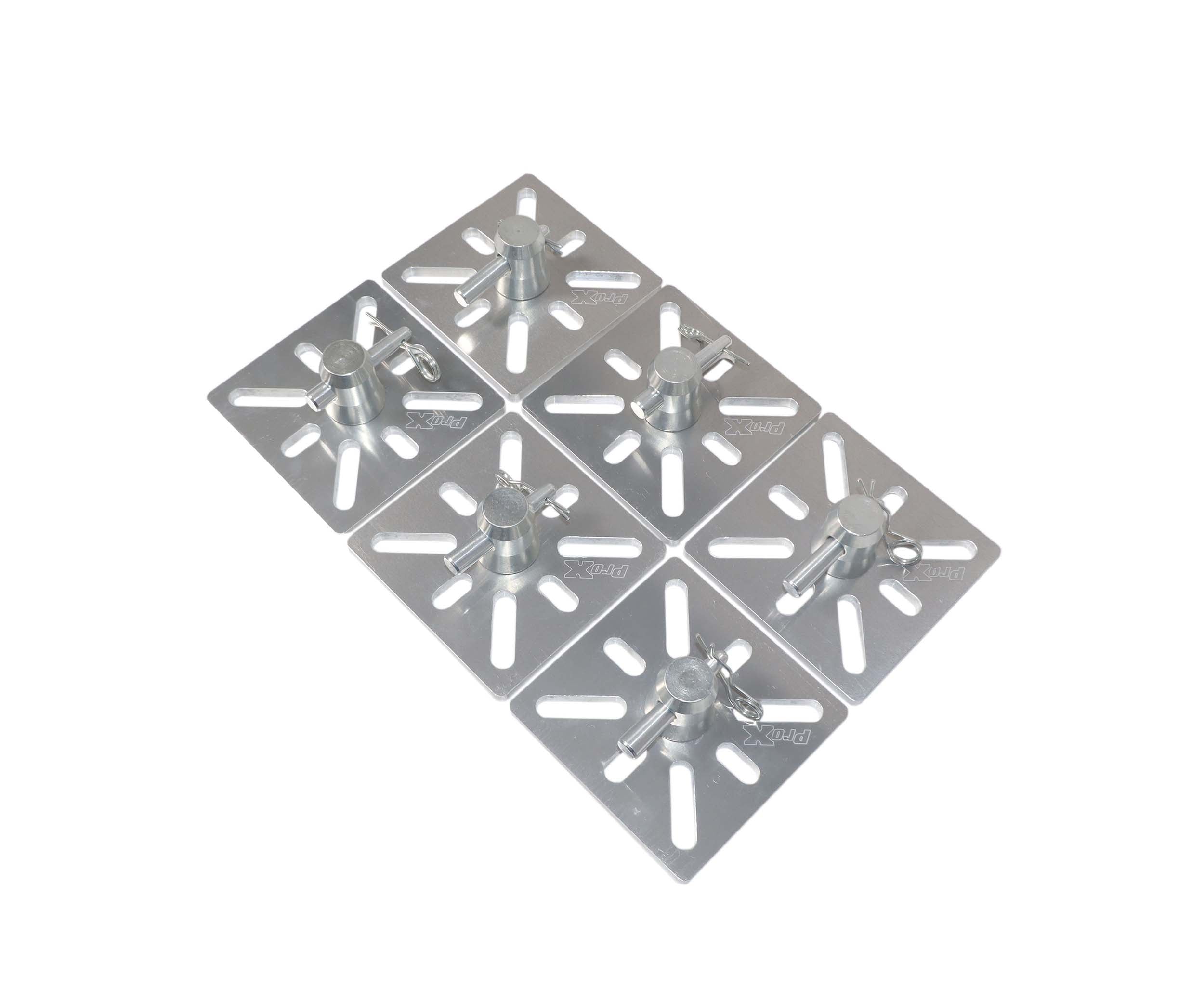 ProX XT-TC5X6, 5-Inch Aluminum Led Panel Plate with Half Conical Coupler - 6 Pcs by ProX Cases