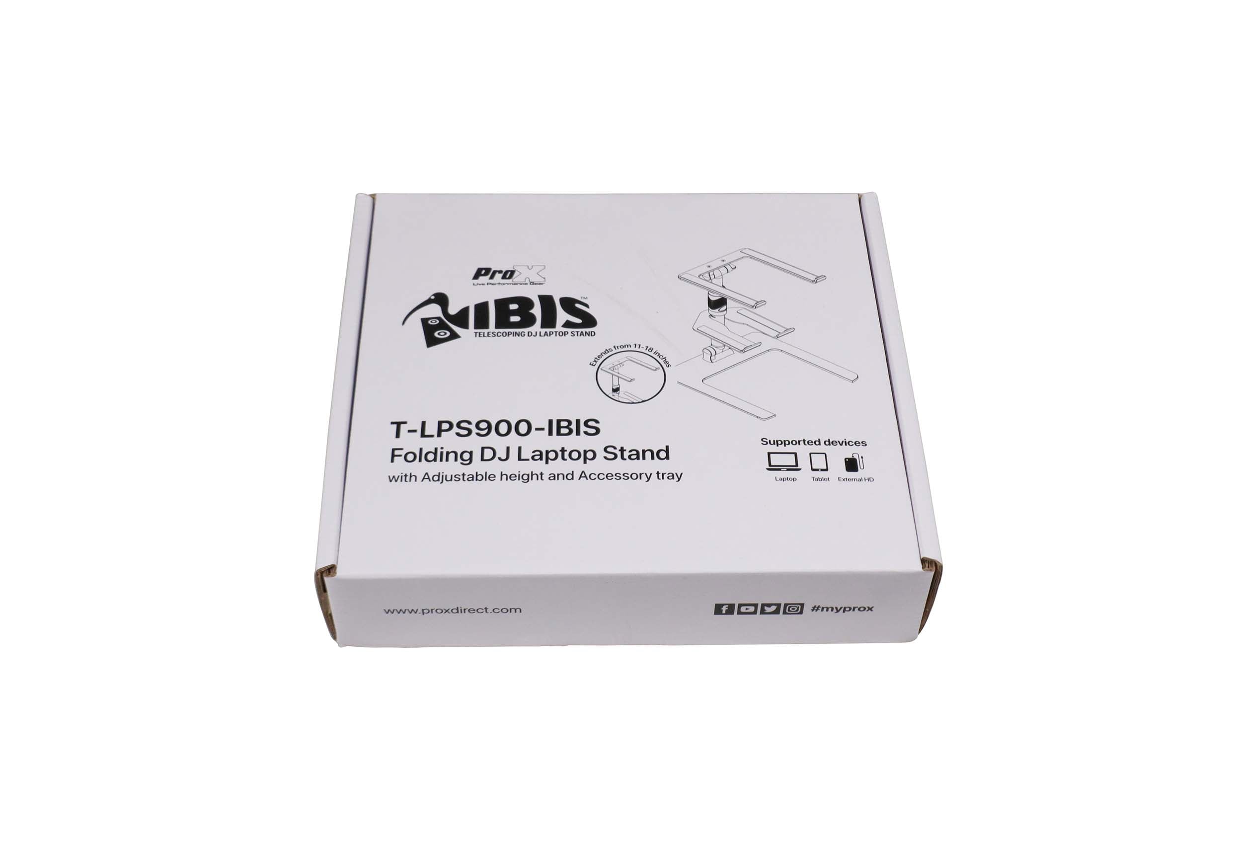 ProX T-LPS900BLK Folding Laptop Stand with Adjustable Tray and Carrying Bag - Black by ProX Cases