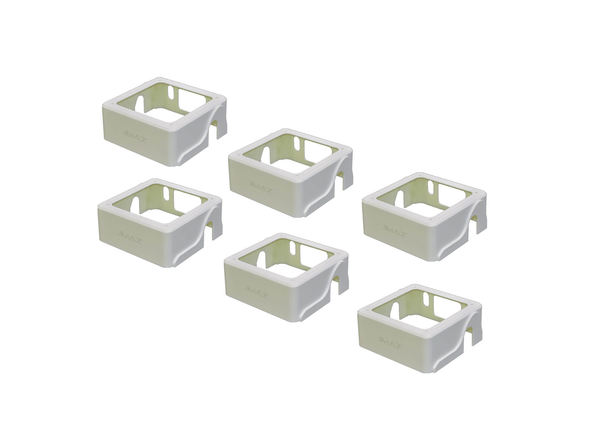 JMAZ MAD PAR White Plastic Covers - 6 Pack by JMAZ