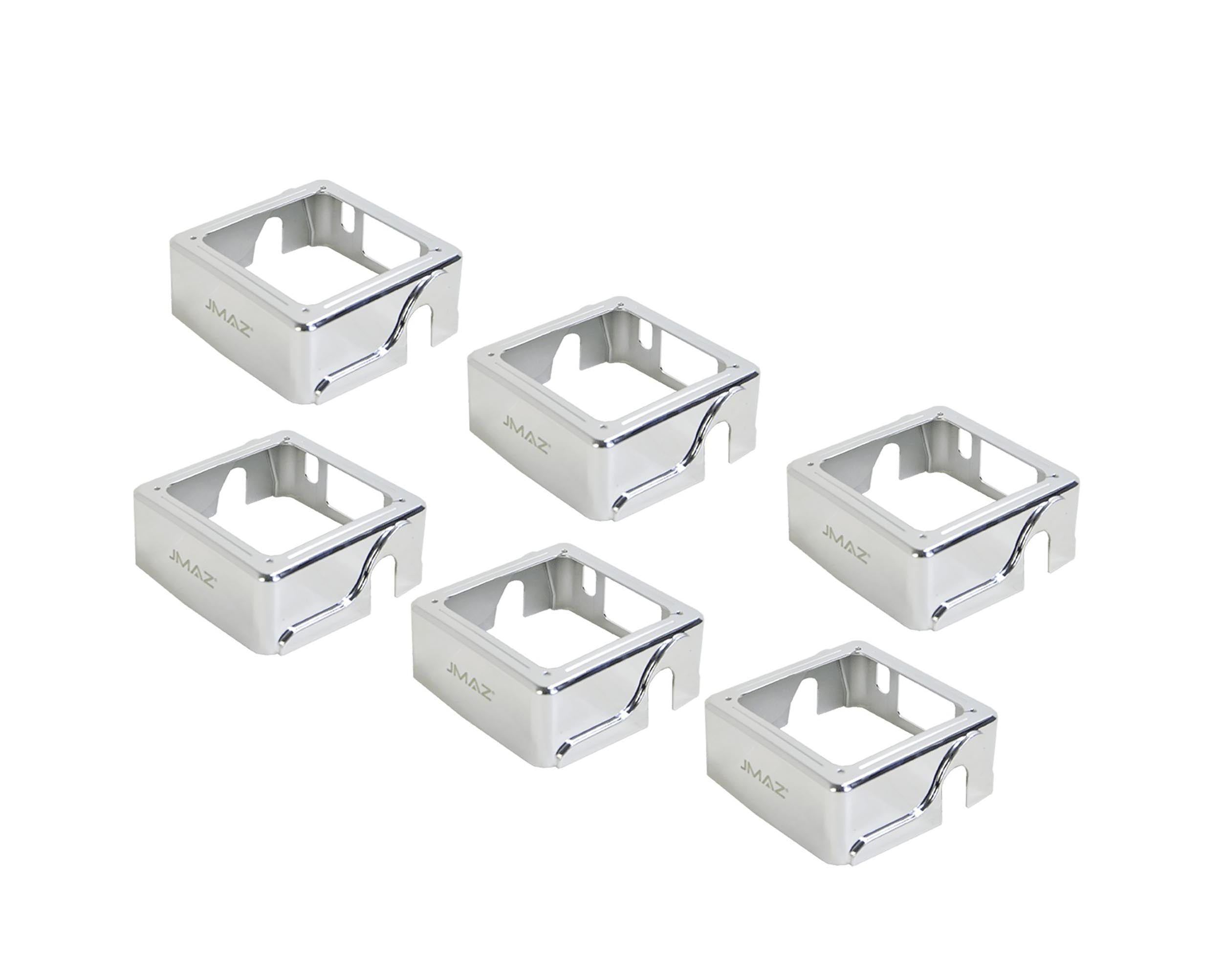 JMAZ MAD PAR Plastic Covers Chrome - 6 Pack by JMAZ