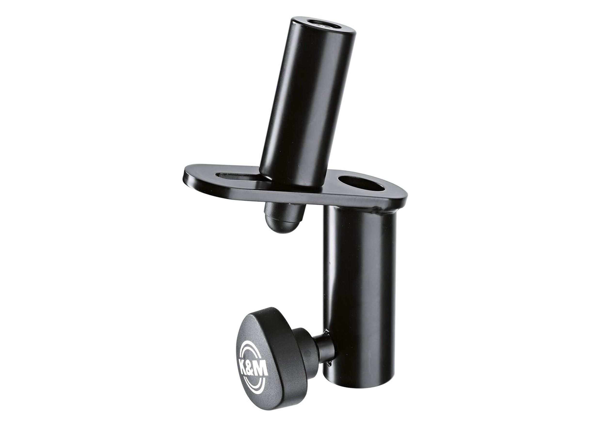 K&M 19671 35mm Tube Speaker Tilt Connector with 15° Incline Angle - Black by K&M
