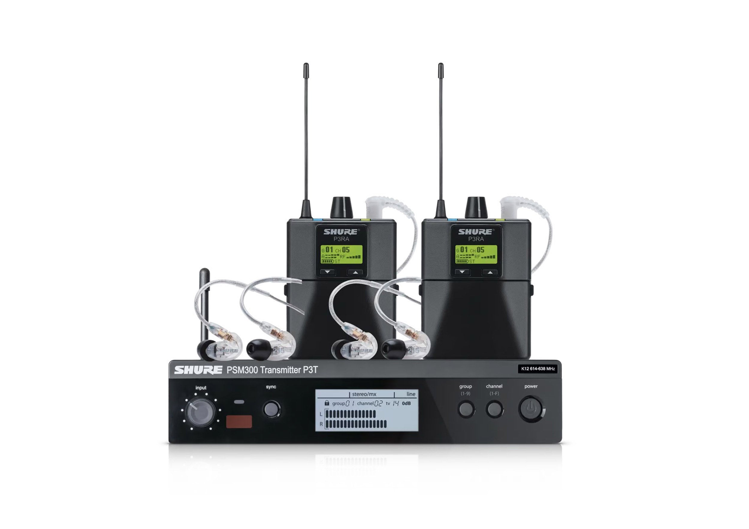 Shure P3TRA215TWP, PSM300 Twin Pack Pro Ideal Monitoring Solution by Shure