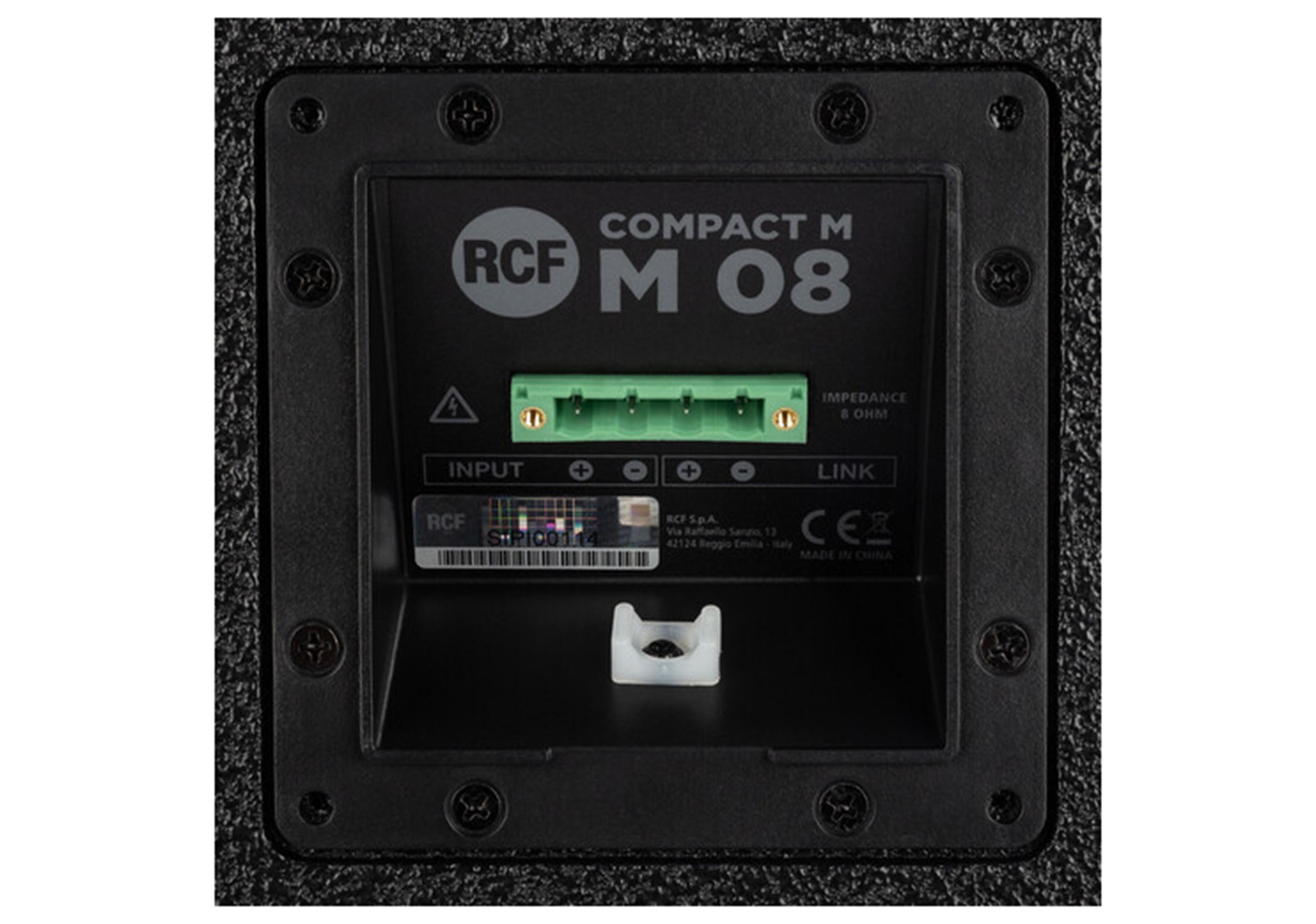 RCF COMPACT M 08 Two-Way Professional Speakers - Black by RCF