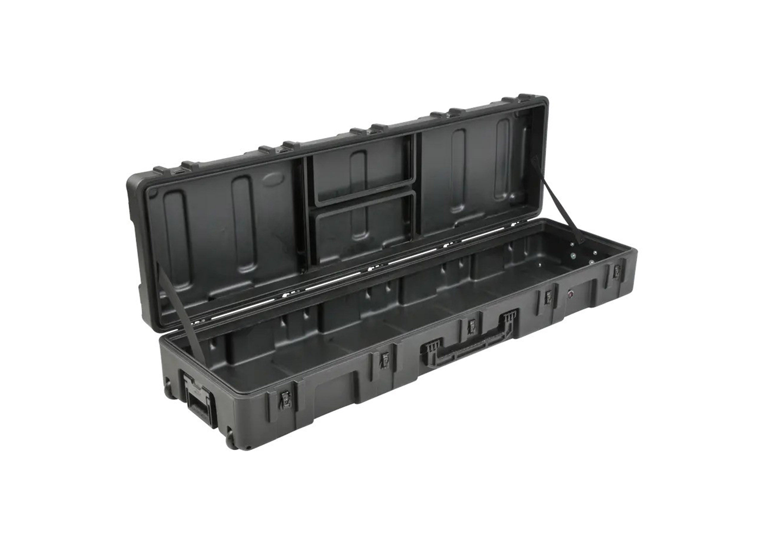 SKB Cases 3R6416-8B-EW rSeries Roto-Molded Empty Hard Case with Wheels - 64" X 16" X 8" by SKB Cases
