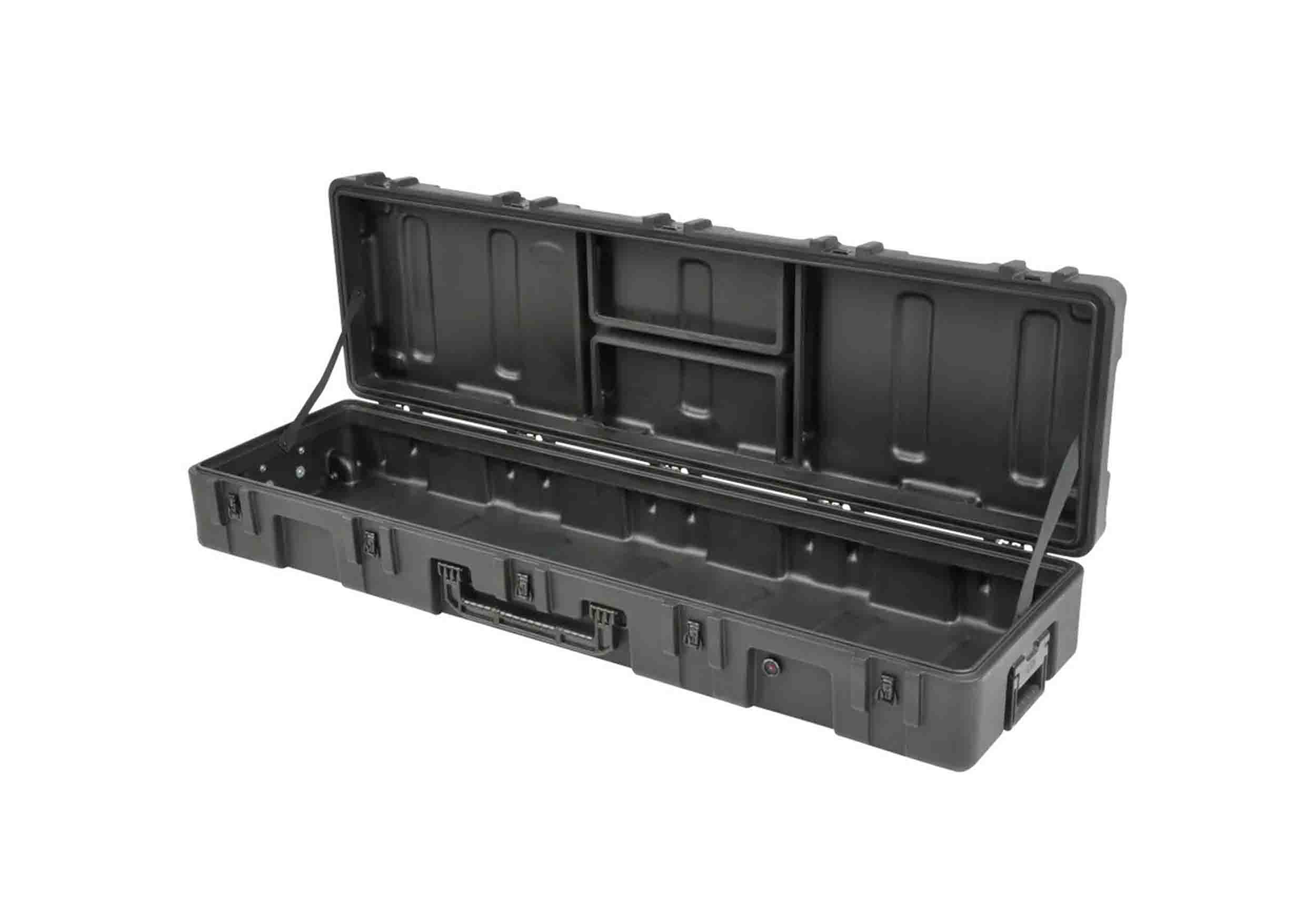 SKB Cases 3R6416-8B-EW rSeries Roto-Molded Empty Hard Case with Wheels - 64" X 16" X 8" by SKB Cases
