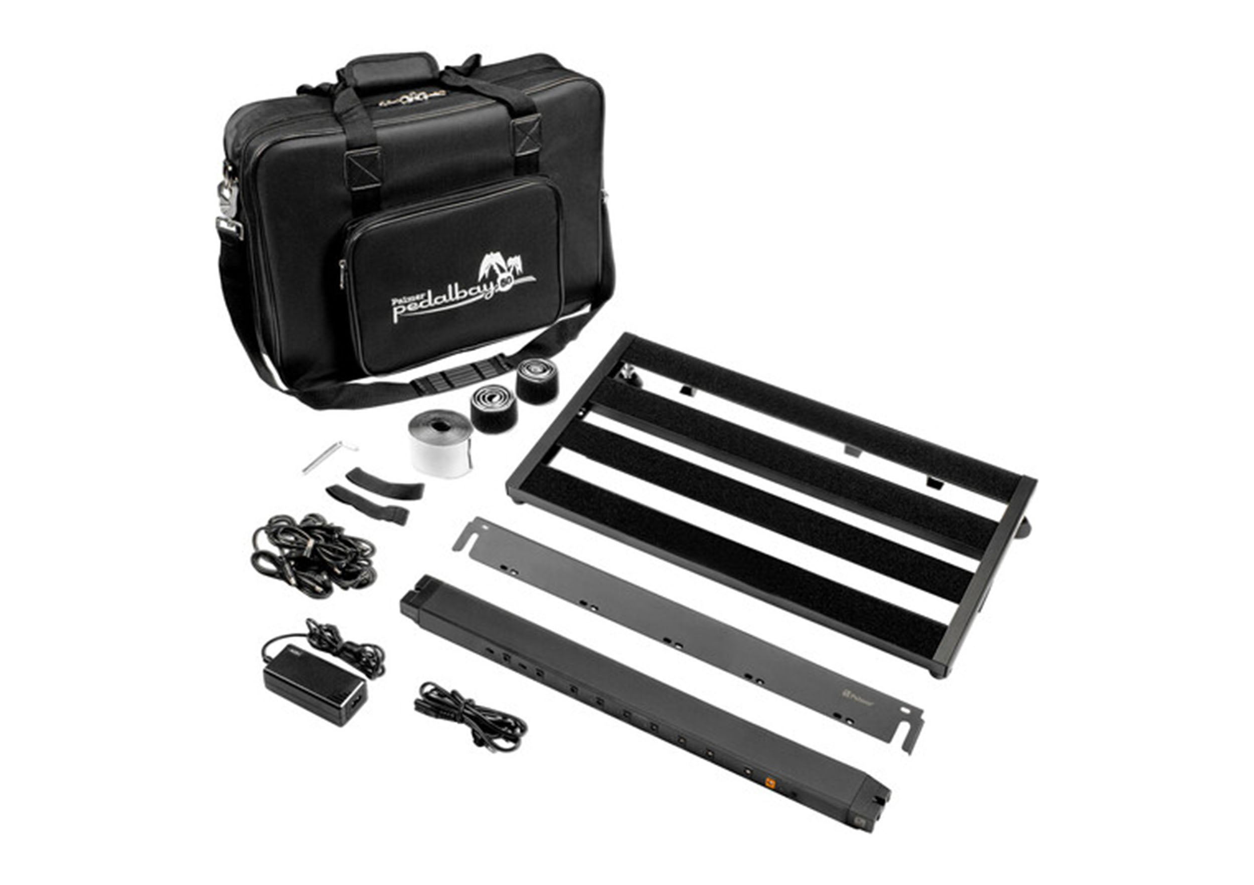 PLAMER PPEDALBAY60PB Pedal Board with Integrated Power Supply by Palmer