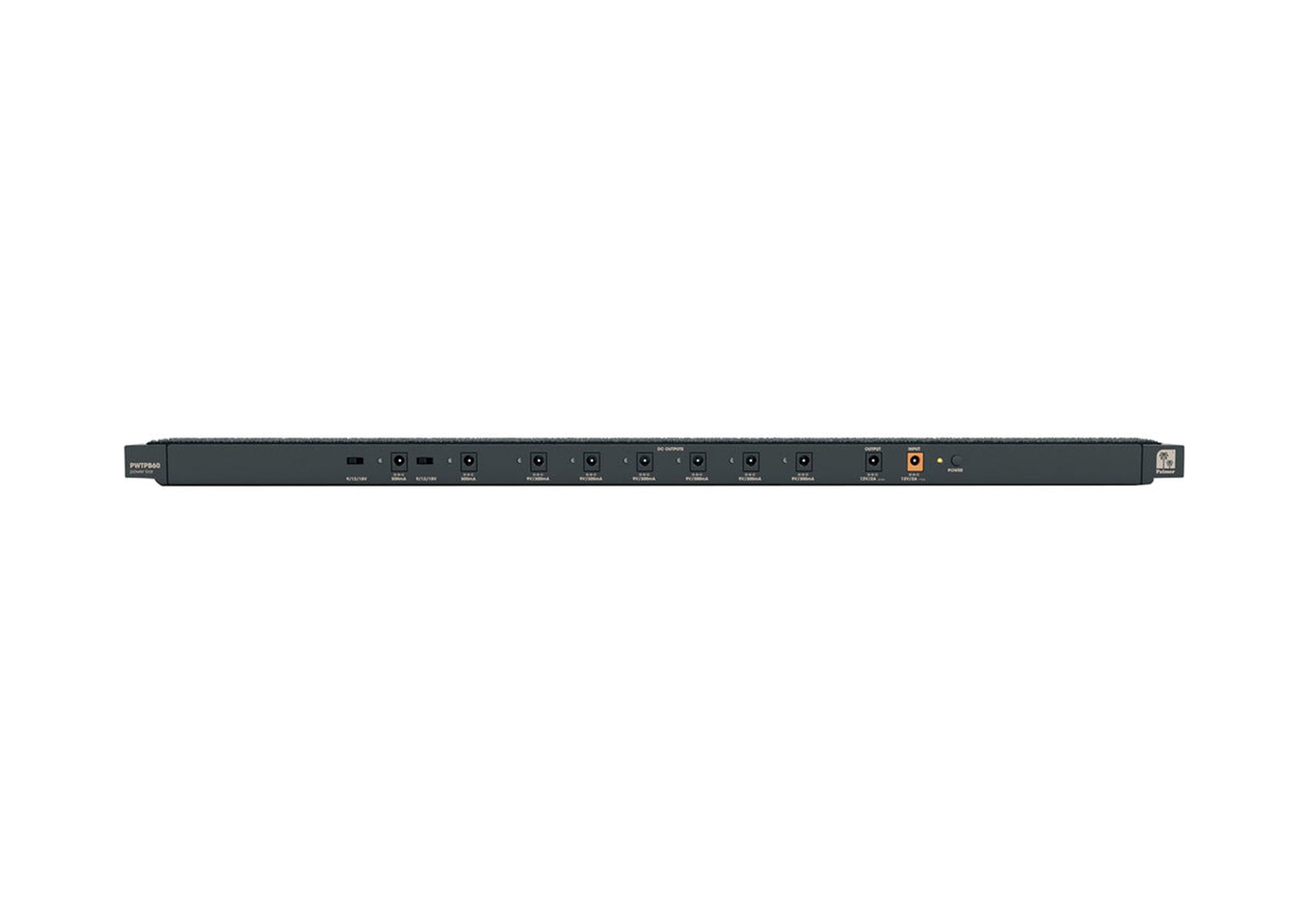 PLAMER PPEDALBAY60PB Pedal Board with Integrated Power Supply by Palmer