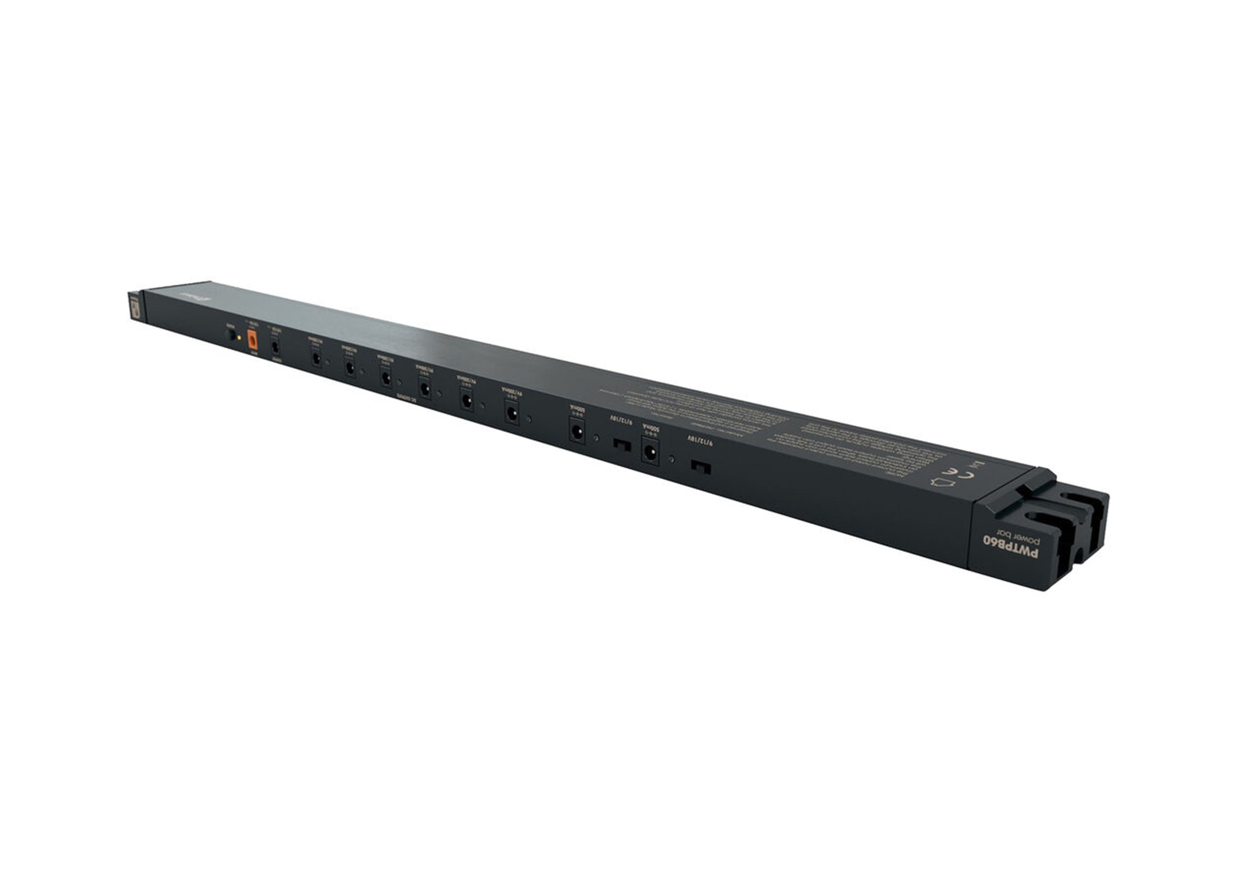 PLAMER PPEDALBAY60PB Pedal Board with Integrated Power Supply by Palmer