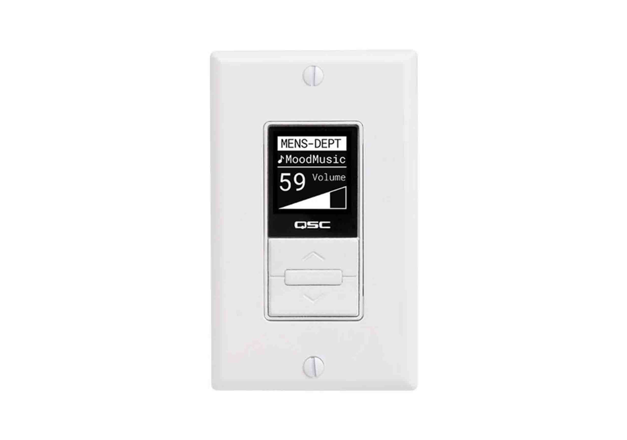 QSC MP-MFC Decora-Style Wall Controller for MP-M Series Mixers by QSC