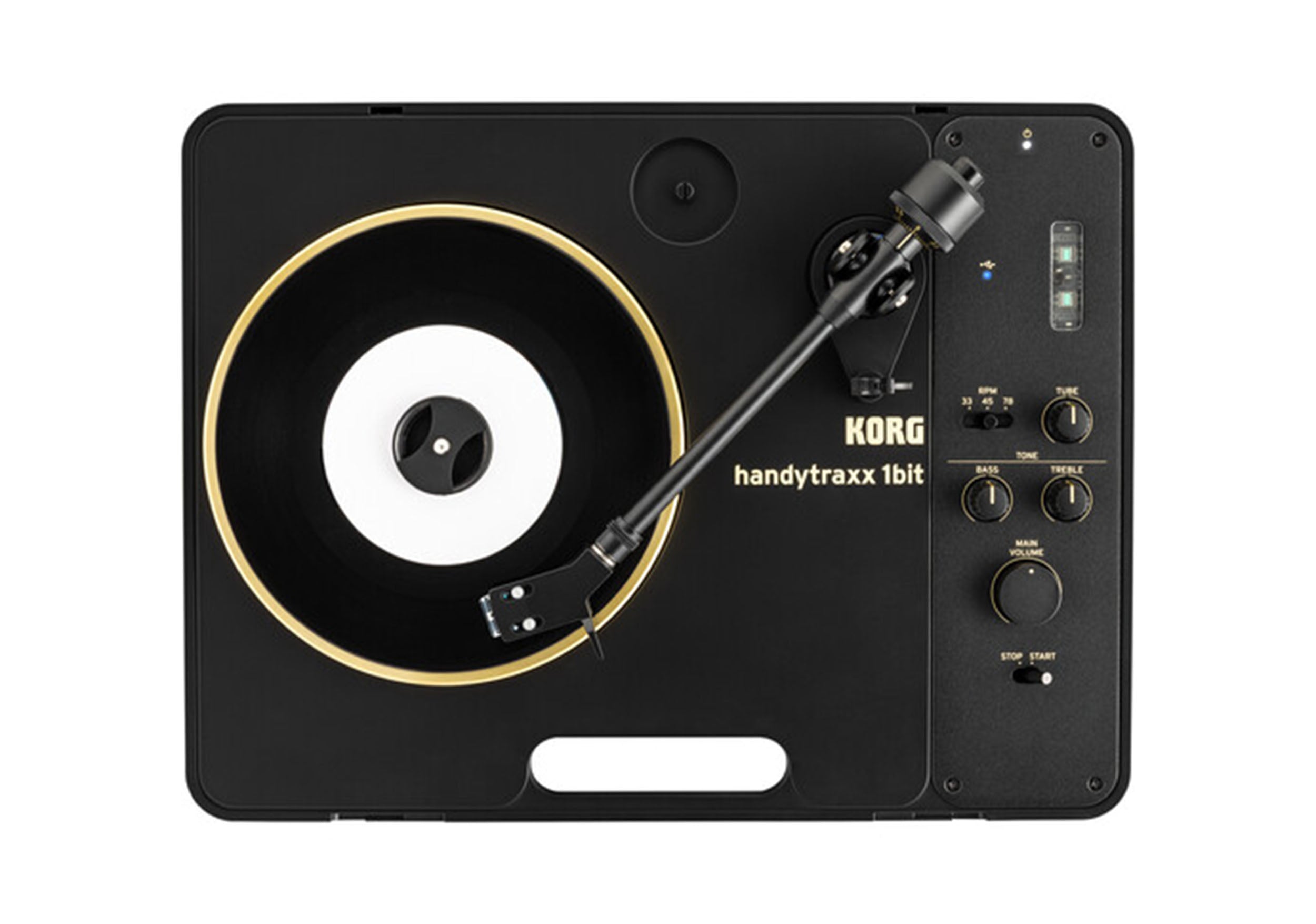 Korg Handytraxx 1 BIT Portable Record Player with Nutube EQ and High-Definition Recording by Korg