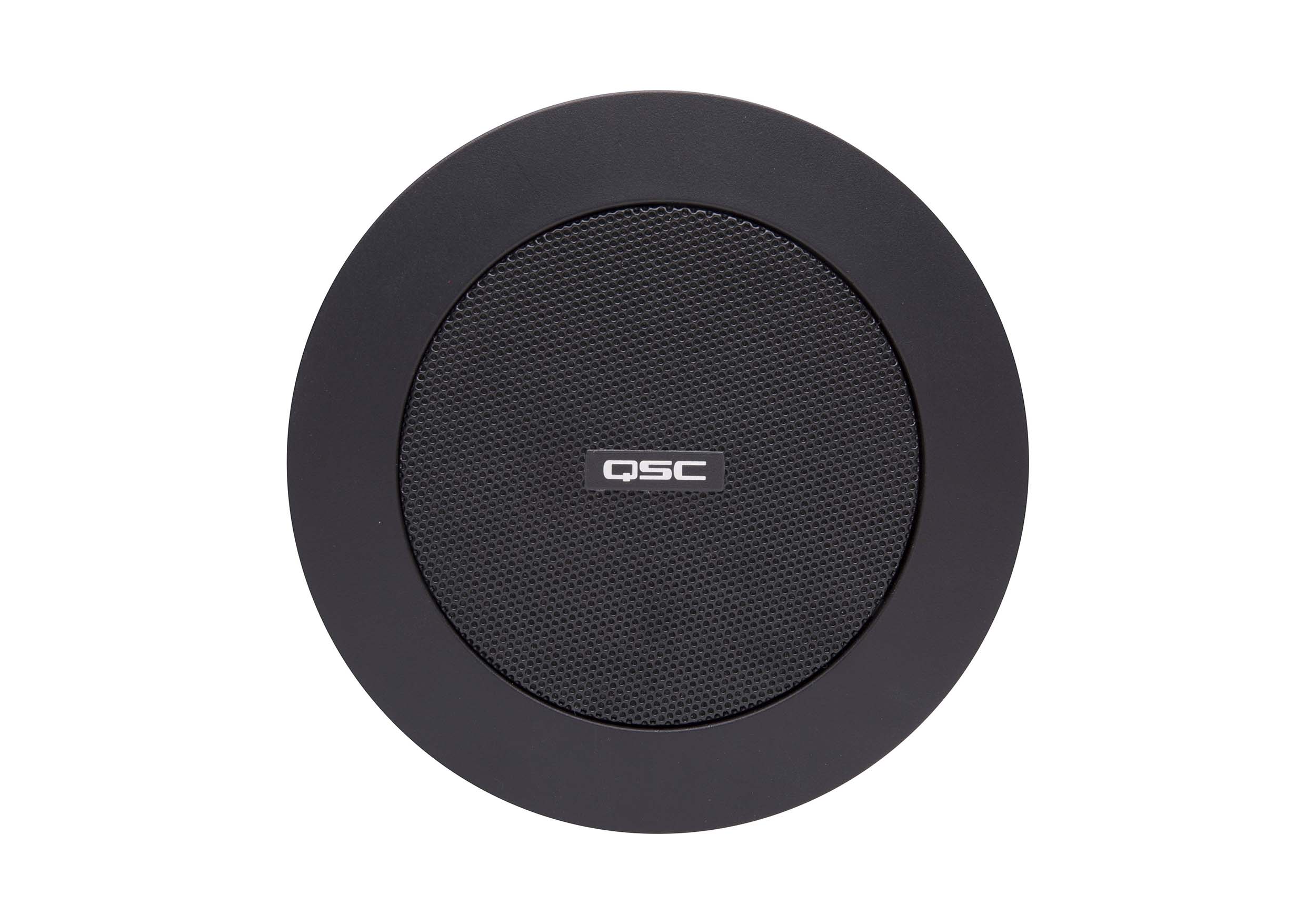 QSC AD-C.SAT-BK 2.75-Inch Small Format Ceiling Satellite Loudspeaker - Pair Black by QSC